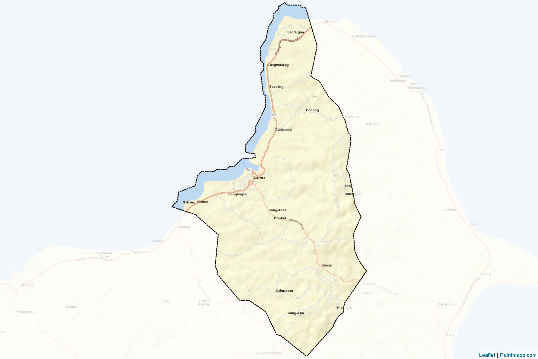 Larena (Siquijor) Map Cropping Samples-2