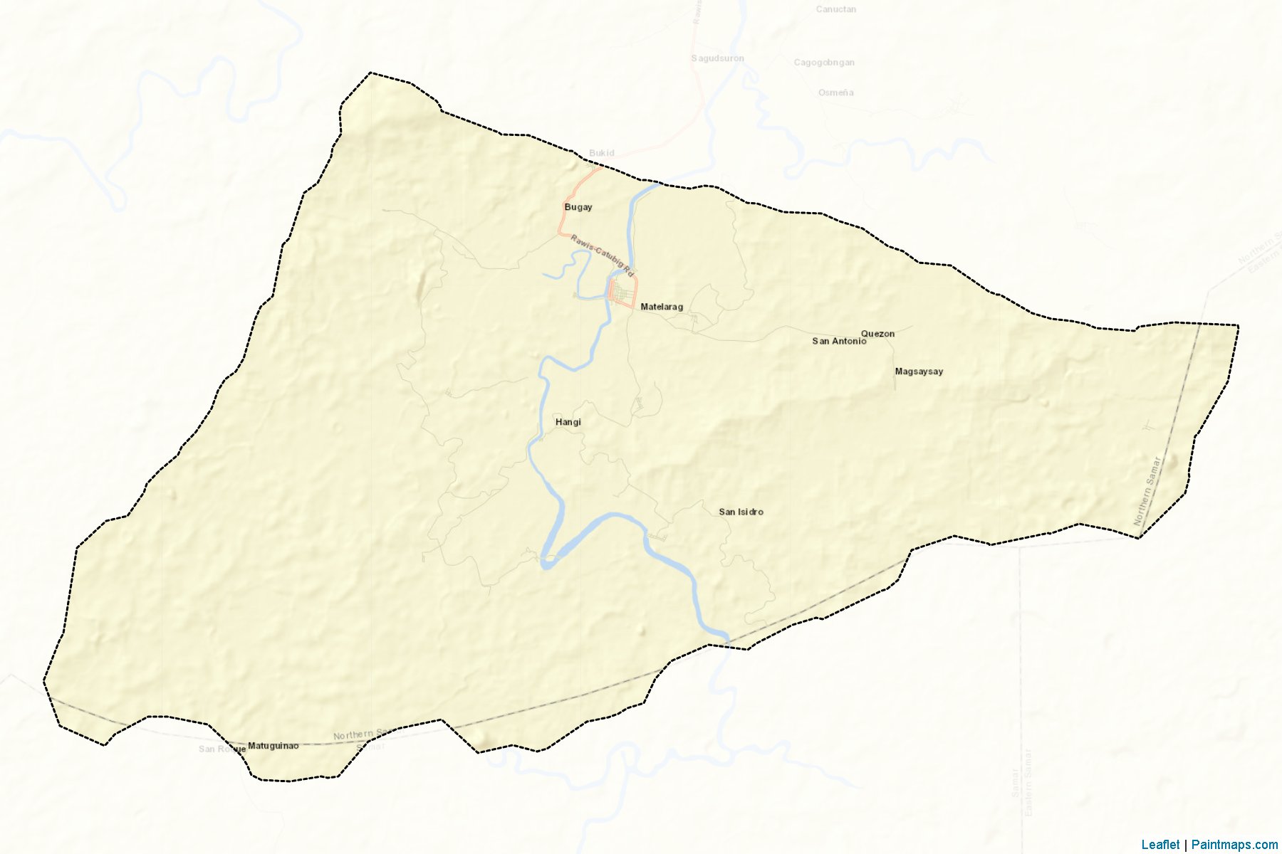 Muestras de recorte de mapas Las Navas (Northern Samar)-2