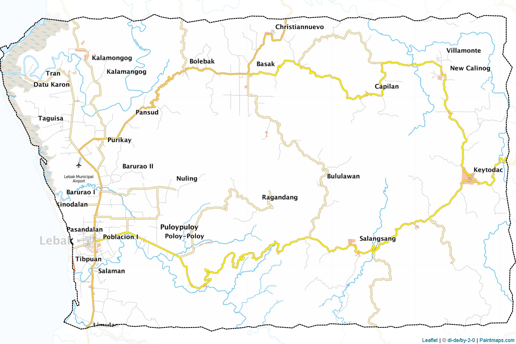 Muestras de recorte de mapas Lebak (Sultan Kudarat)-1