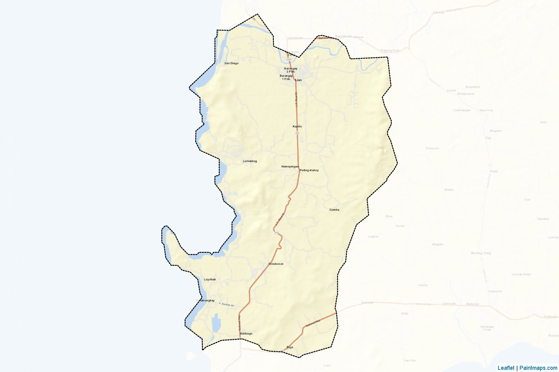 Lian (Batangas) Map Cropping Samples-2