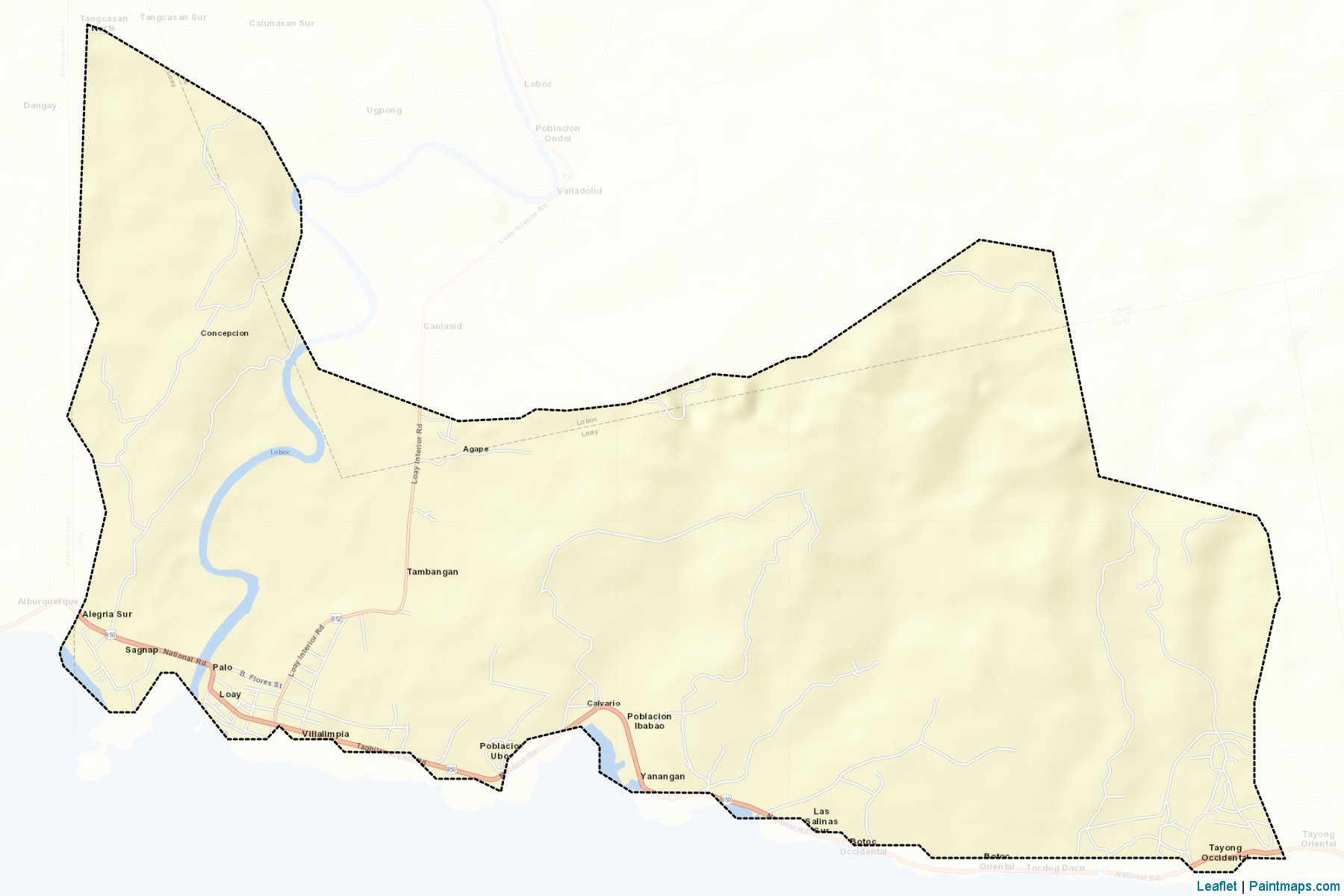 Loay (Bohol) Map Cropping Samples-2