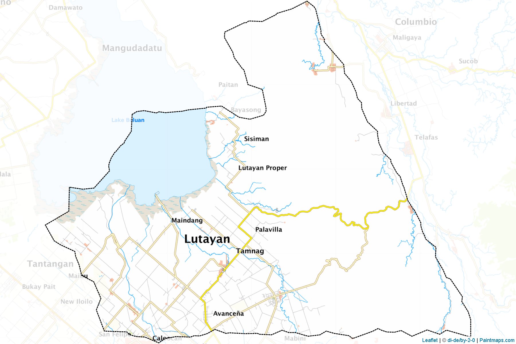 Muestras de recorte de mapas Lutayan (Sultan Kudarat)-1