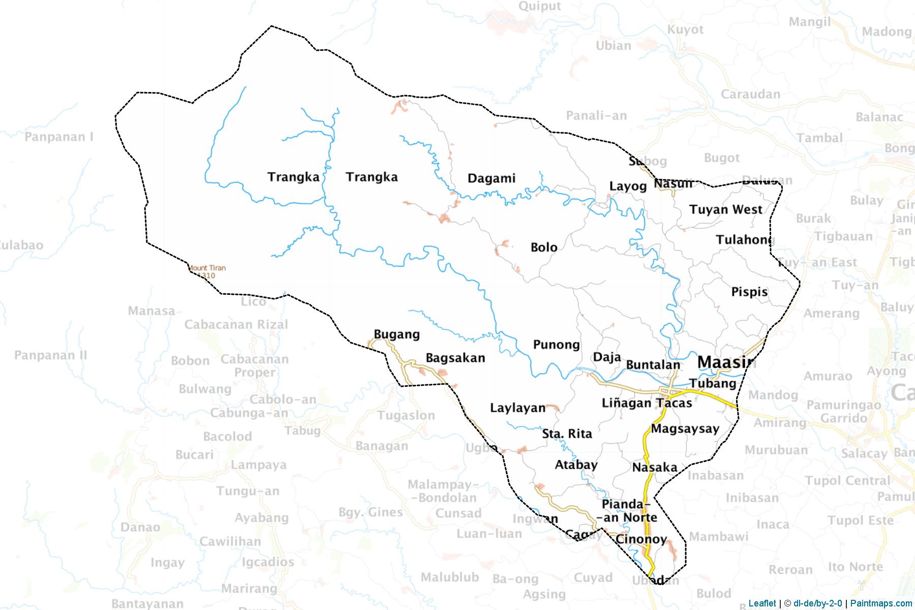 Muestras de recorte de mapas Maasin (Iloilo)-1