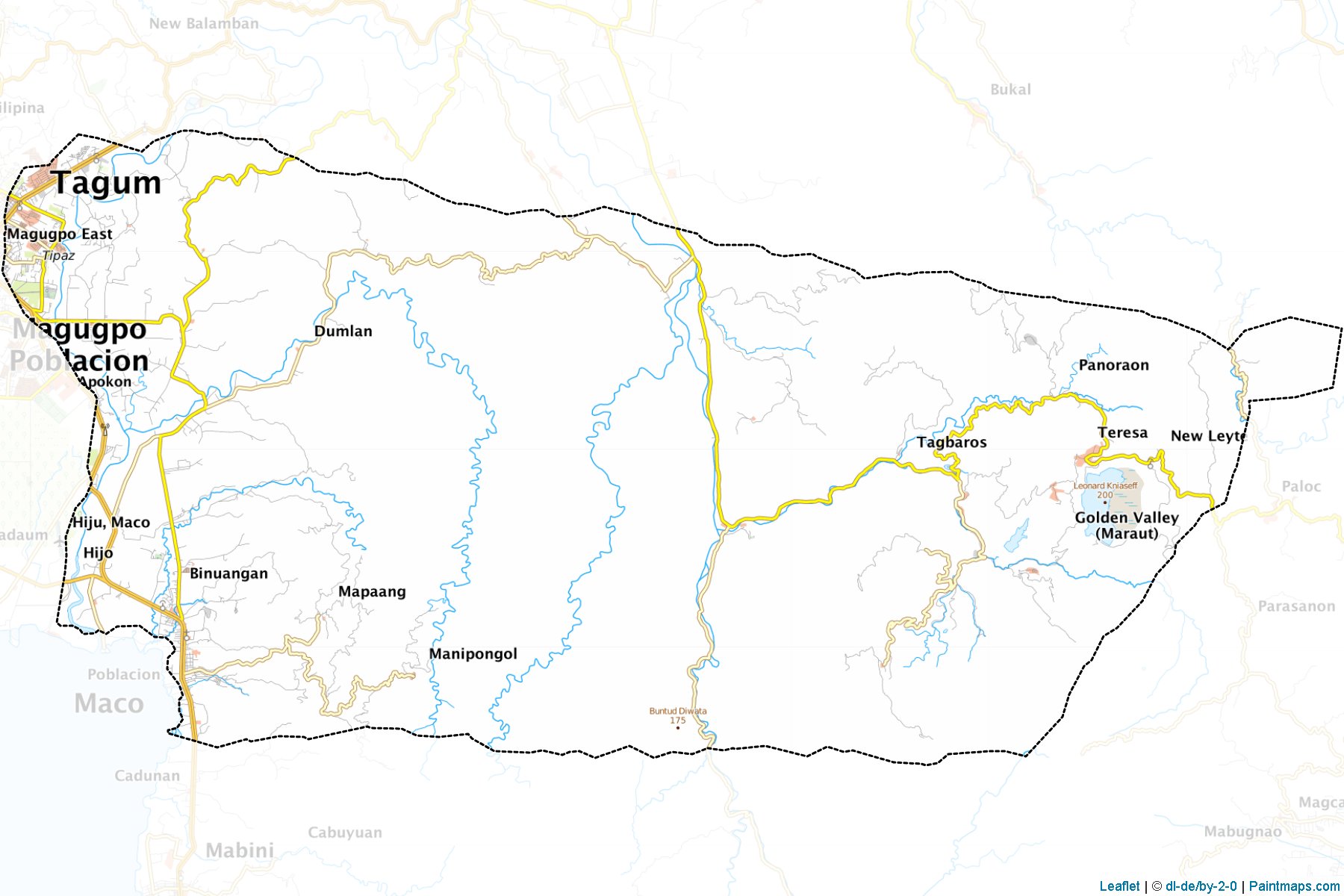 Muestras de recorte de mapas Maco (Compostela Valley)-1