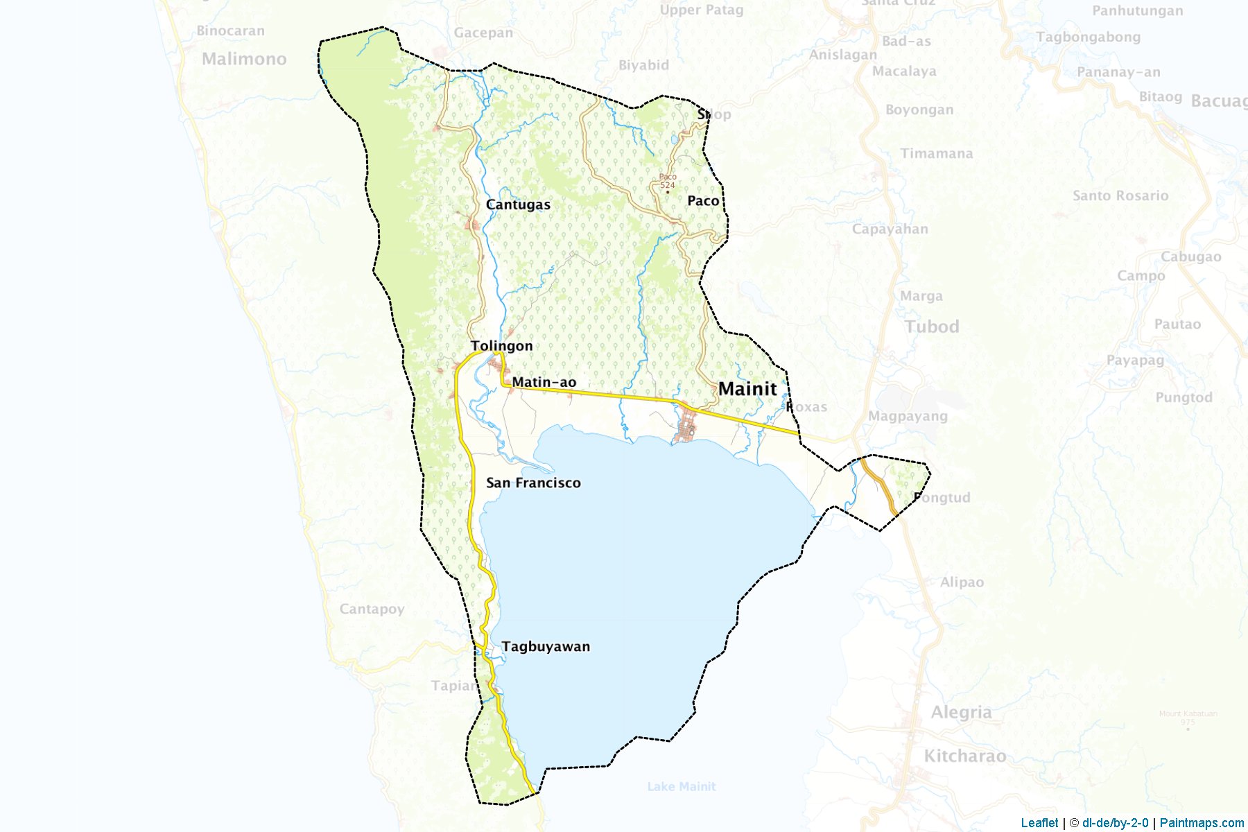 Mainit (Surigao del Norte) Map Cropping Samples-1