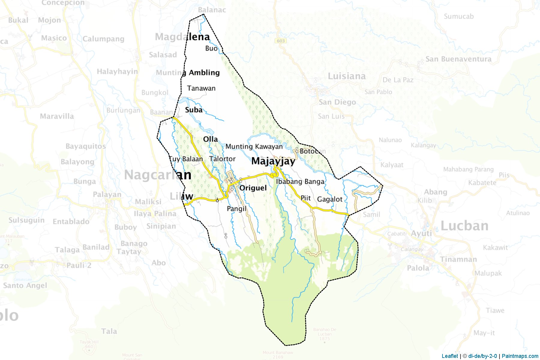 Muestras de recorte de mapas Majayjay (Laguna)-1