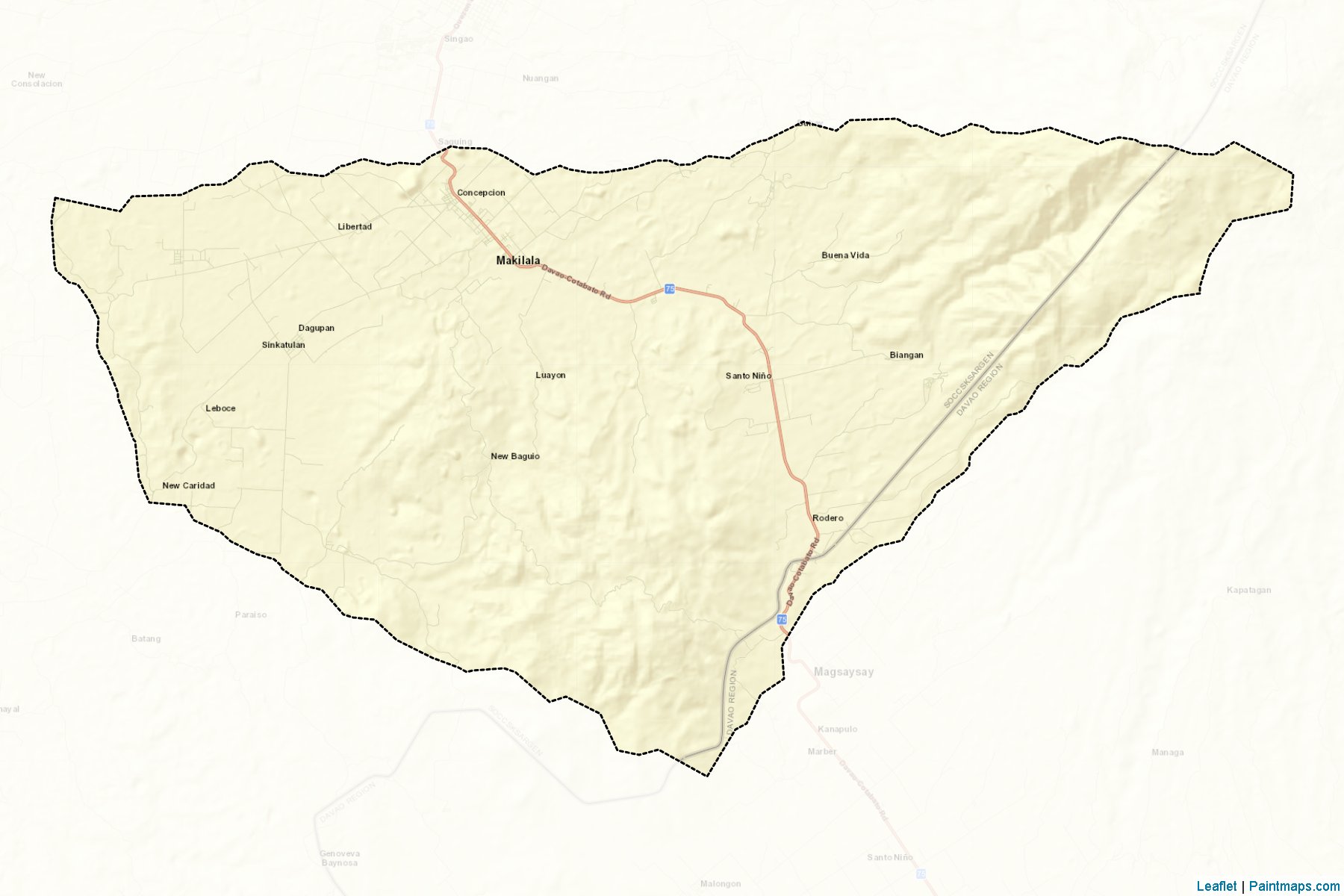 Makilala (Cotabato) Haritası Örnekleri-2