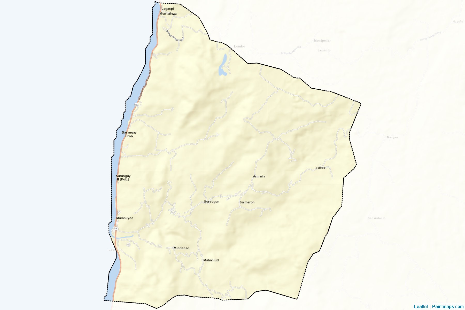 Muestras de recorte de mapas Malabuyoc (Cebu)-2