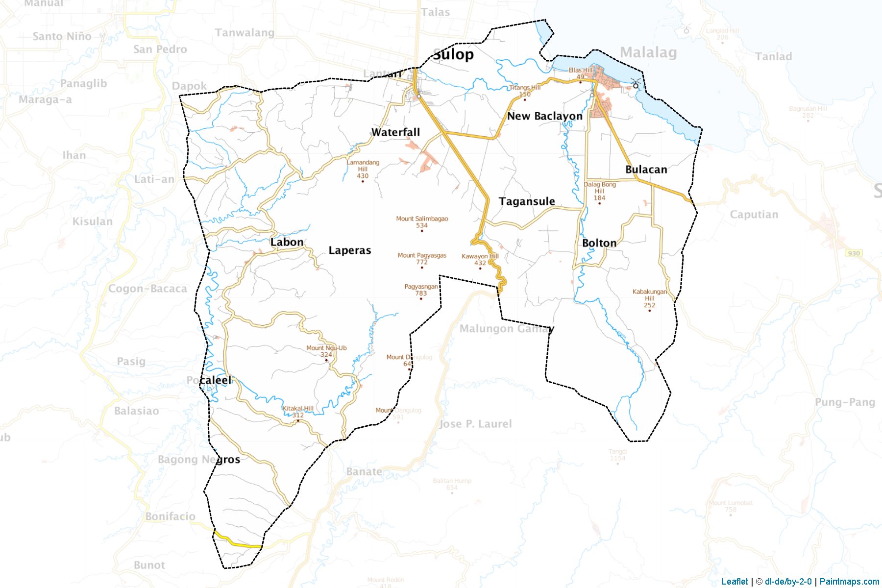 Malalag (Davao del Sur) Haritası Örnekleri-1