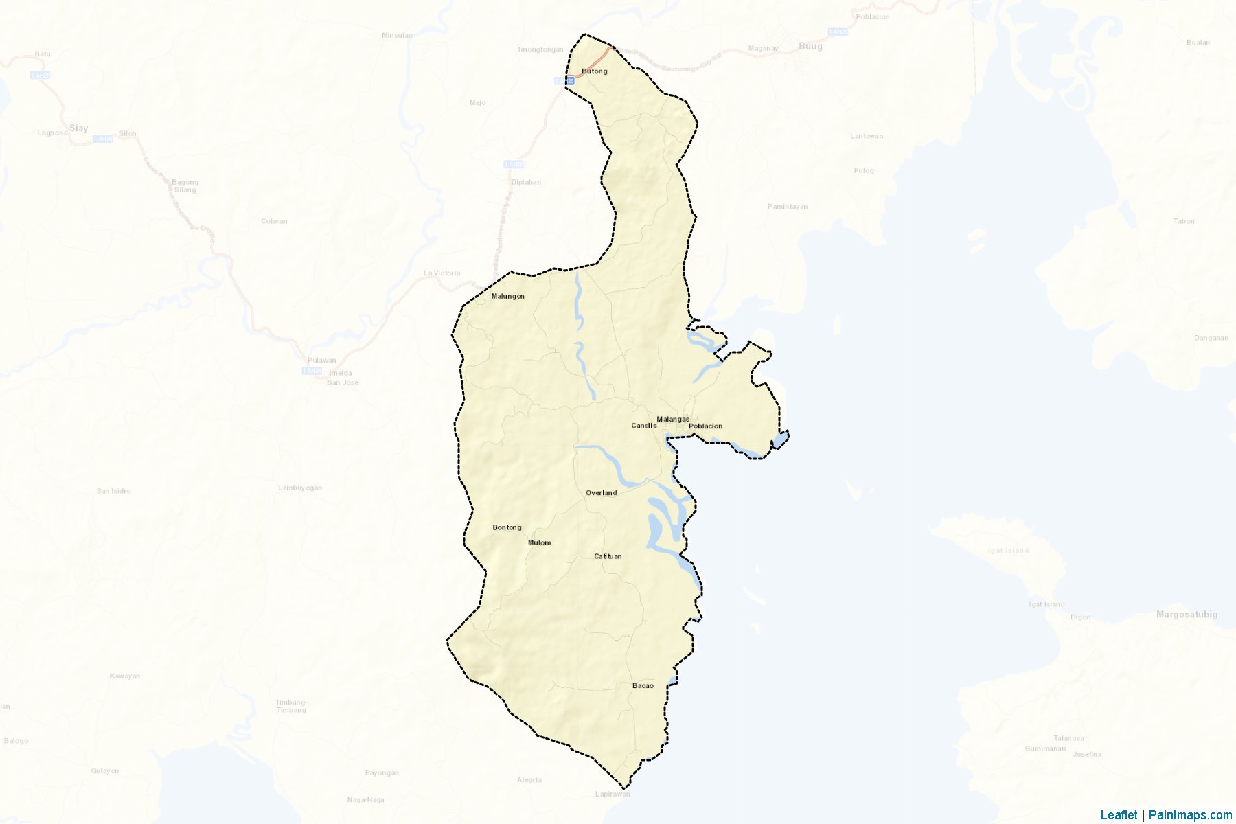 Malangas (Zamboanga Sibugay) Map Cropping Samples-2