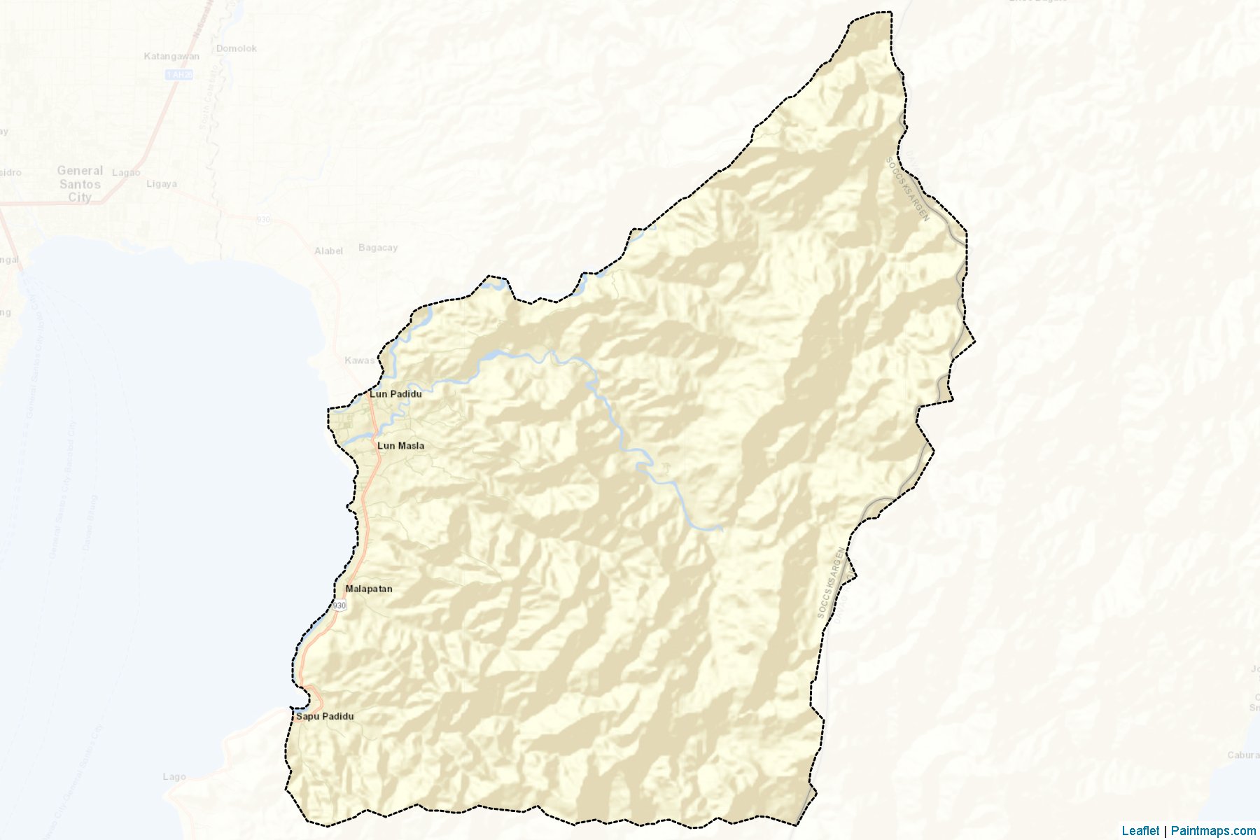 Muestras de recorte de mapas Malapatan (Sarangani)-2