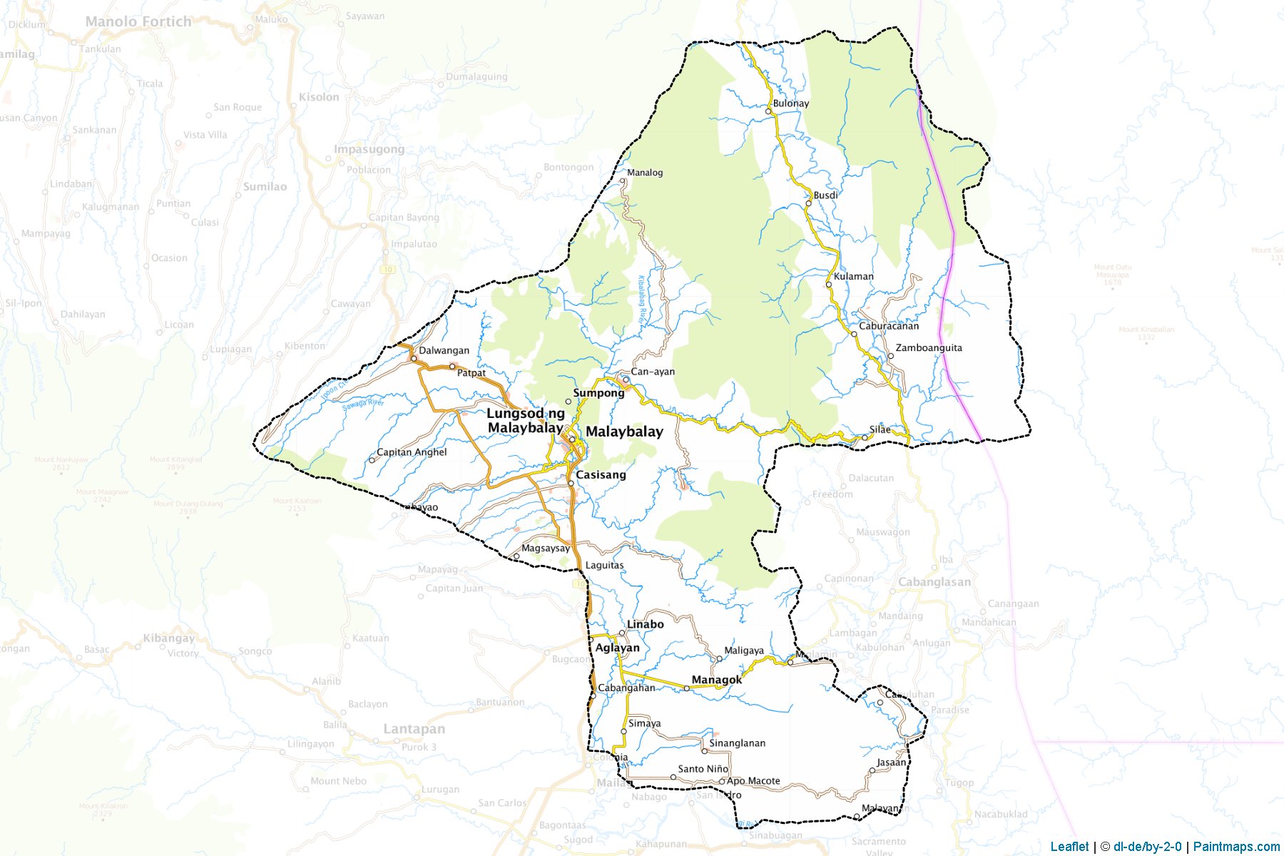 Malaybalay (Bukidnon) Map Cropping Samples-1