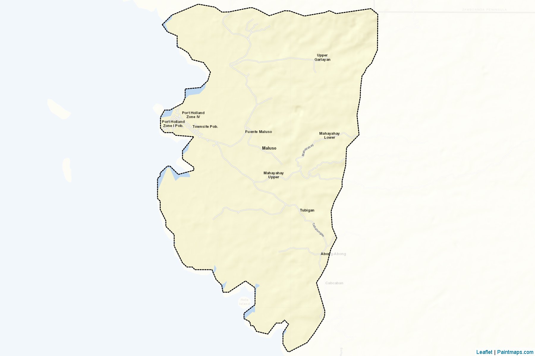 Muestras de recorte de mapas Maluso (Basilan)-2