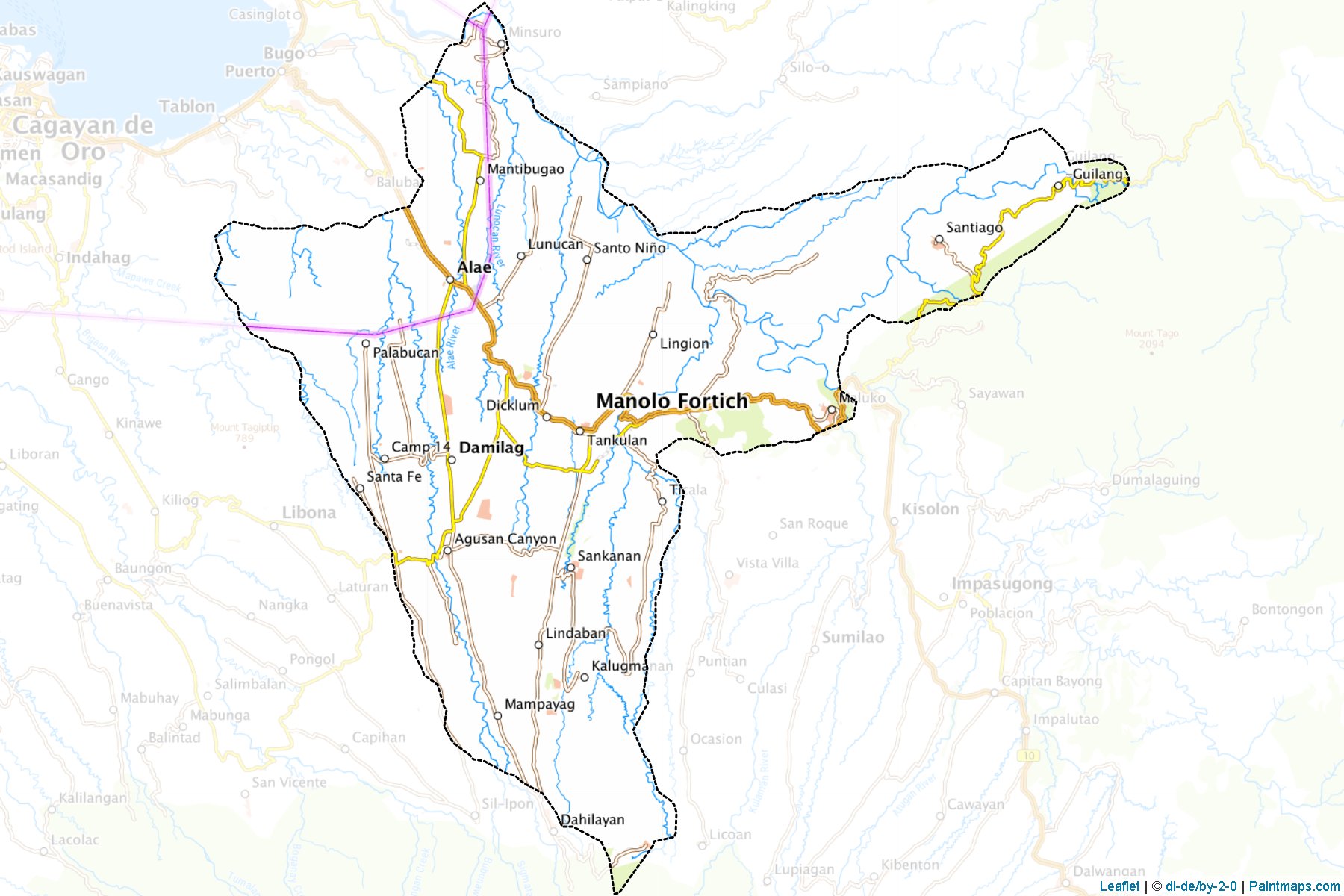 Manolo Fortich (Bukidnon) Map Cropping Samples-1