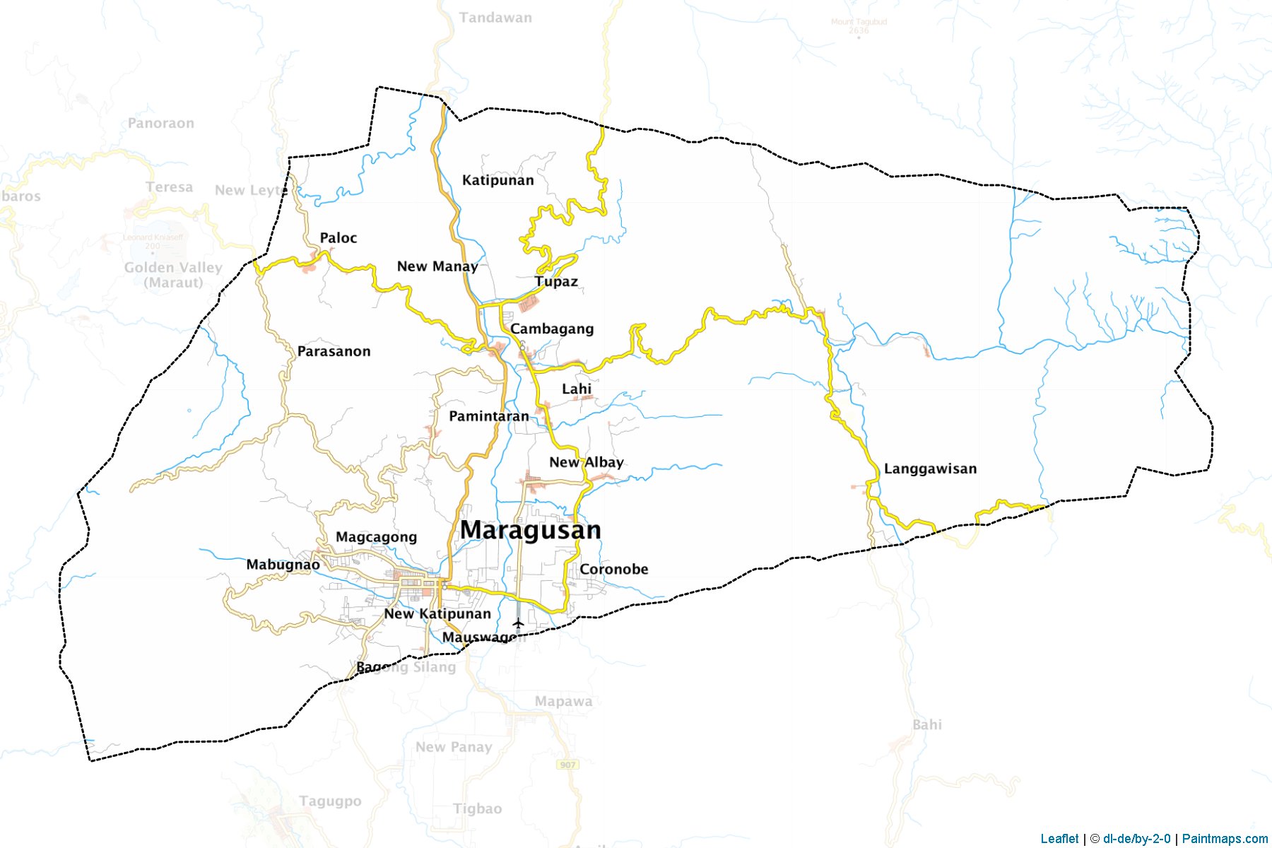 Maragusan (Compostela Vadisi) Haritası Örnekleri-1