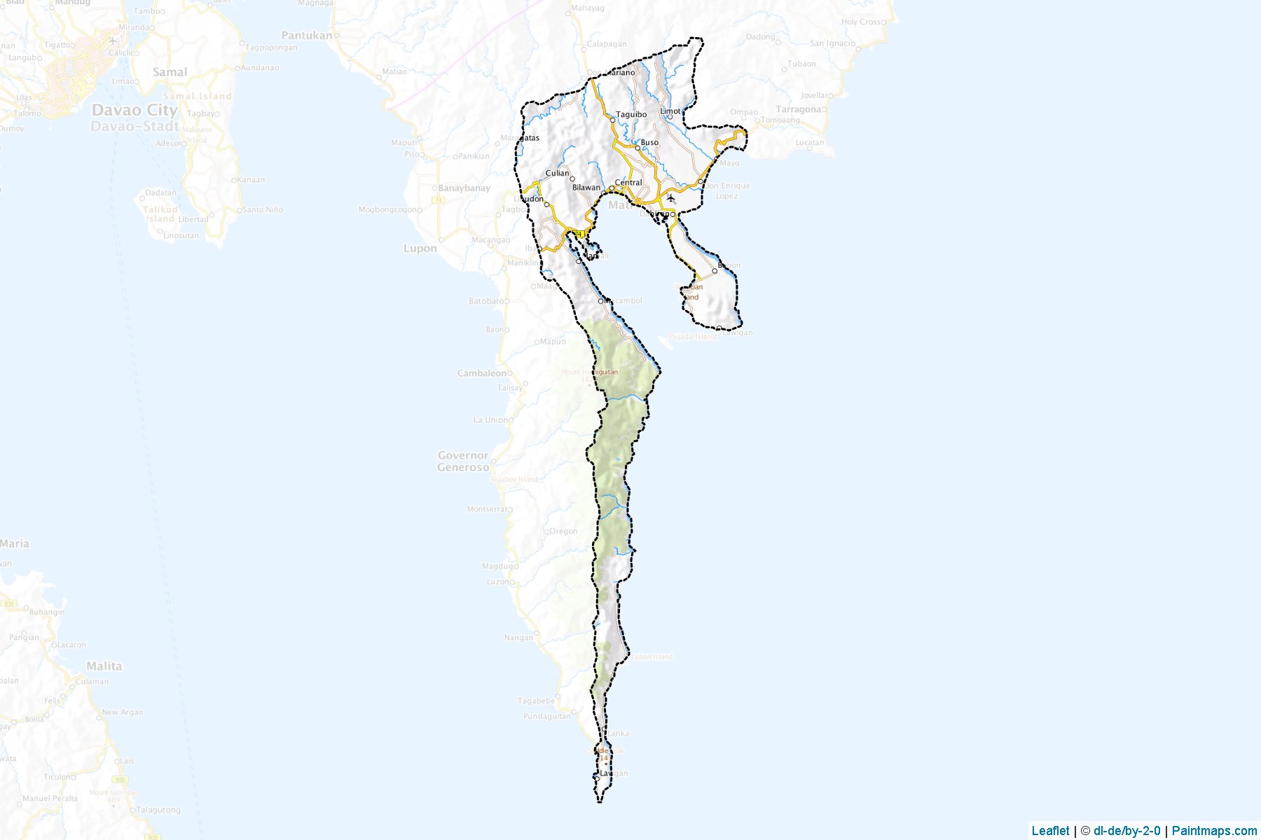 Mati (Davao Oriental) Map Cropping Samples-1