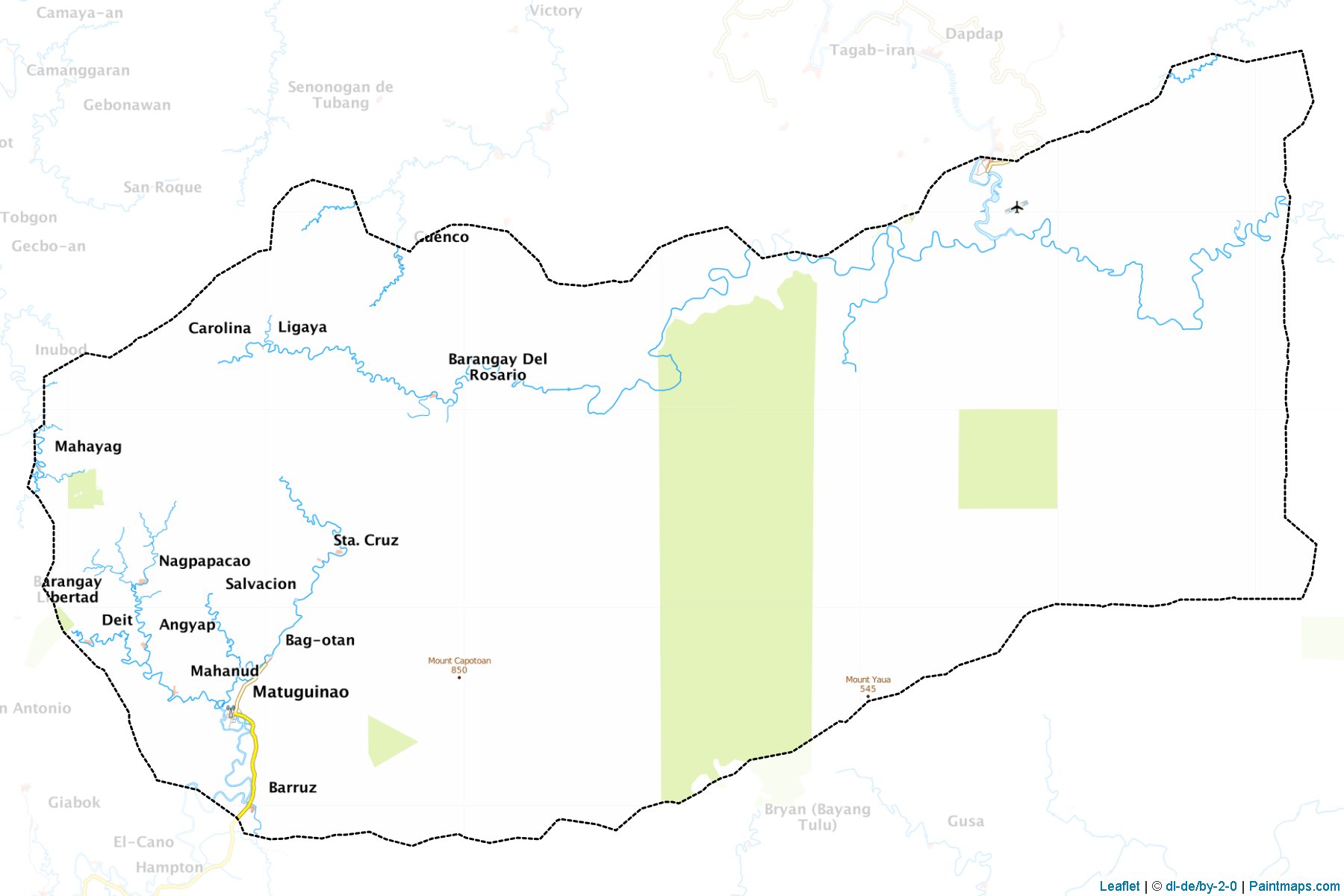 Muestras de recorte de mapas Matuguinao (Samar)-1