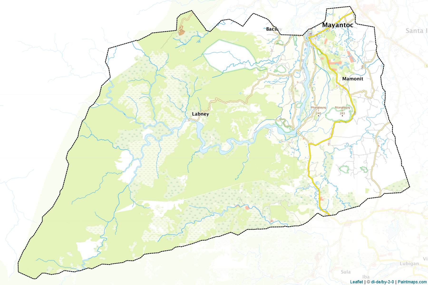 Muestras de recorte de mapas Mayantoc (Tarlac)-1