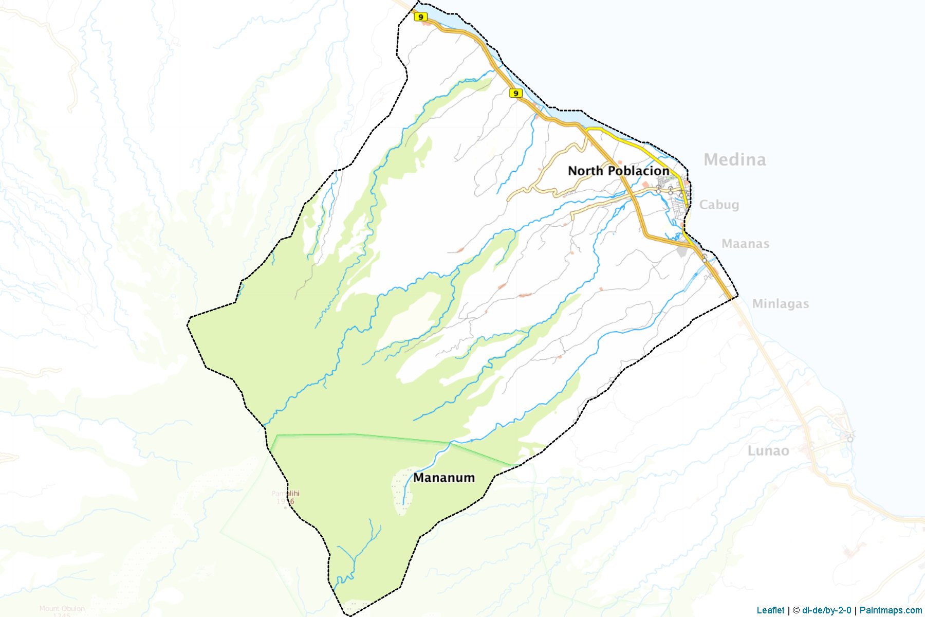 Muestras de recorte de mapas Medina (Misamis Oriental)-1