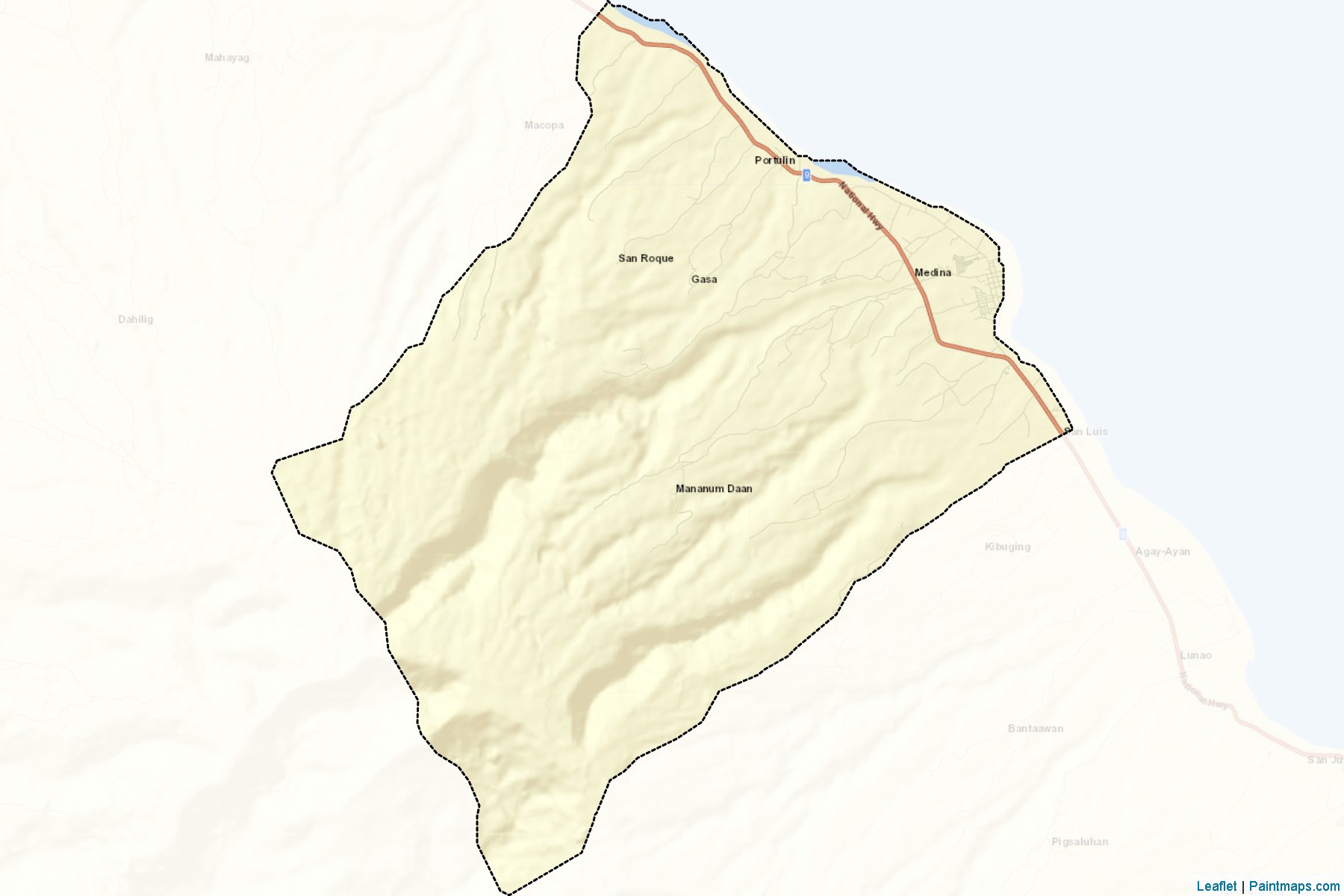 Muestras de recorte de mapas Medina (Misamis Oriental)-2