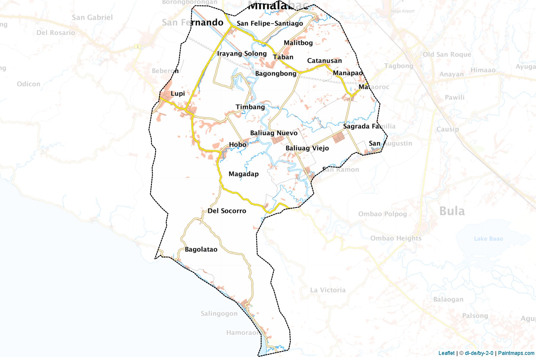 Minalabac (Camarines Sur) Haritası Örnekleri-1