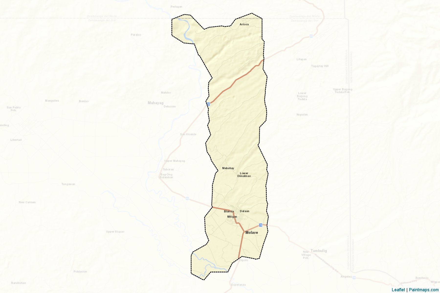 Molave (Zamboanga del Sur) Haritası Örnekleri-2