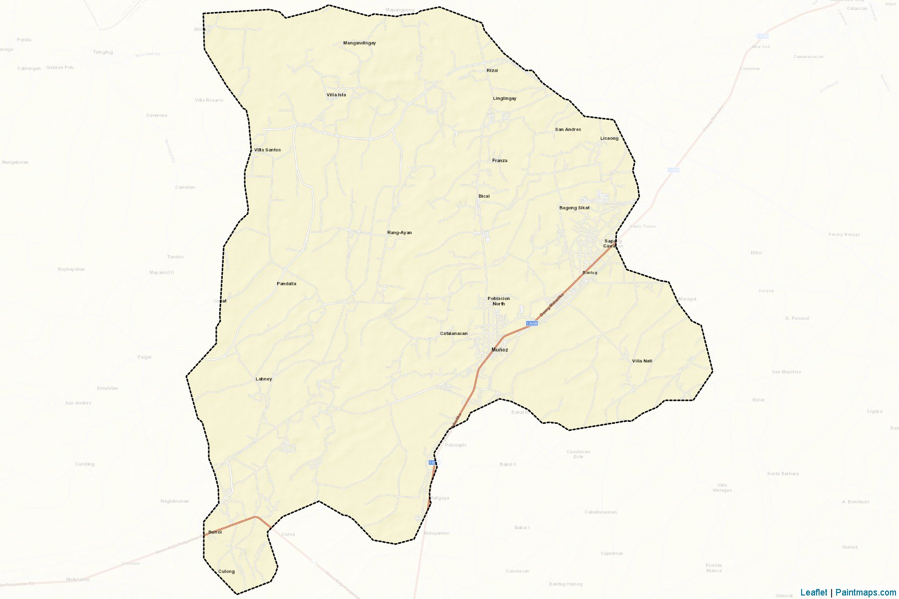 Munoz (Nueva Ecija) Haritası Örnekleri-2