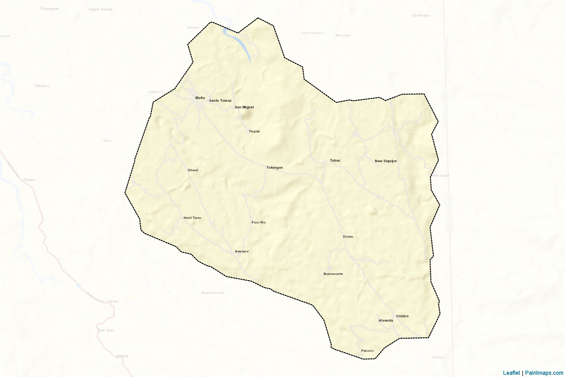 Mutia (Zamboanga del Norte) Map Cropping Samples-2