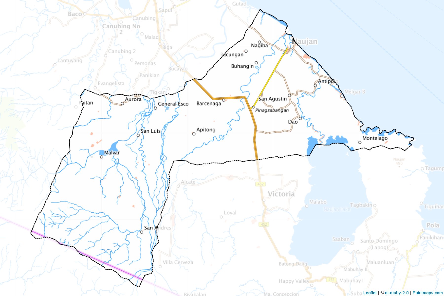 Naujan (Mindoro Oriental) Map Cropping Samples-1