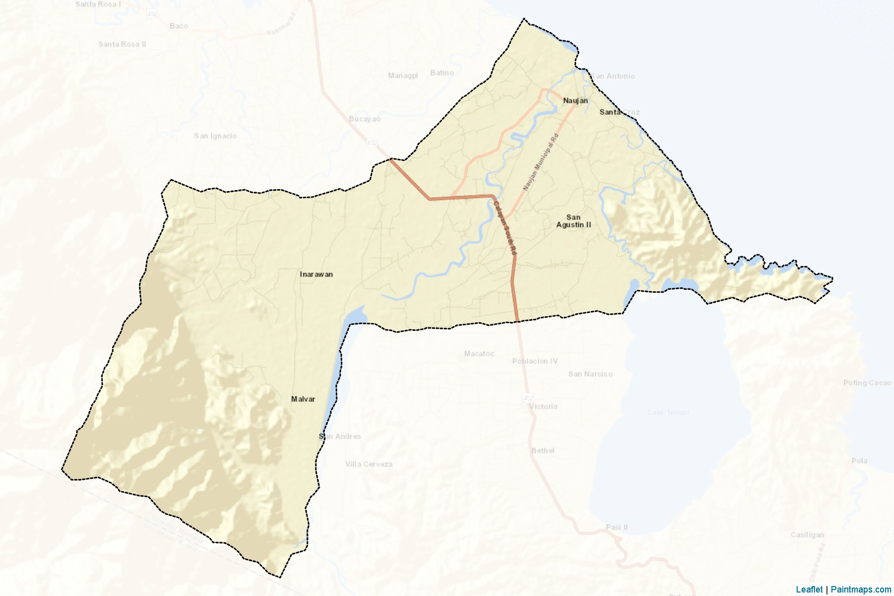 Naujan (Mindoro Oriental) Map Cropping Samples-2