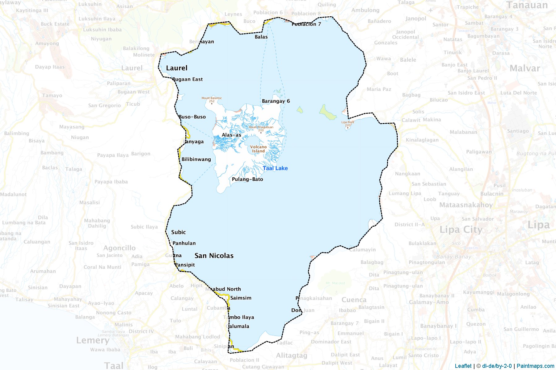 Muestras de recorte de mapas Agoncillo (Batangas)-1