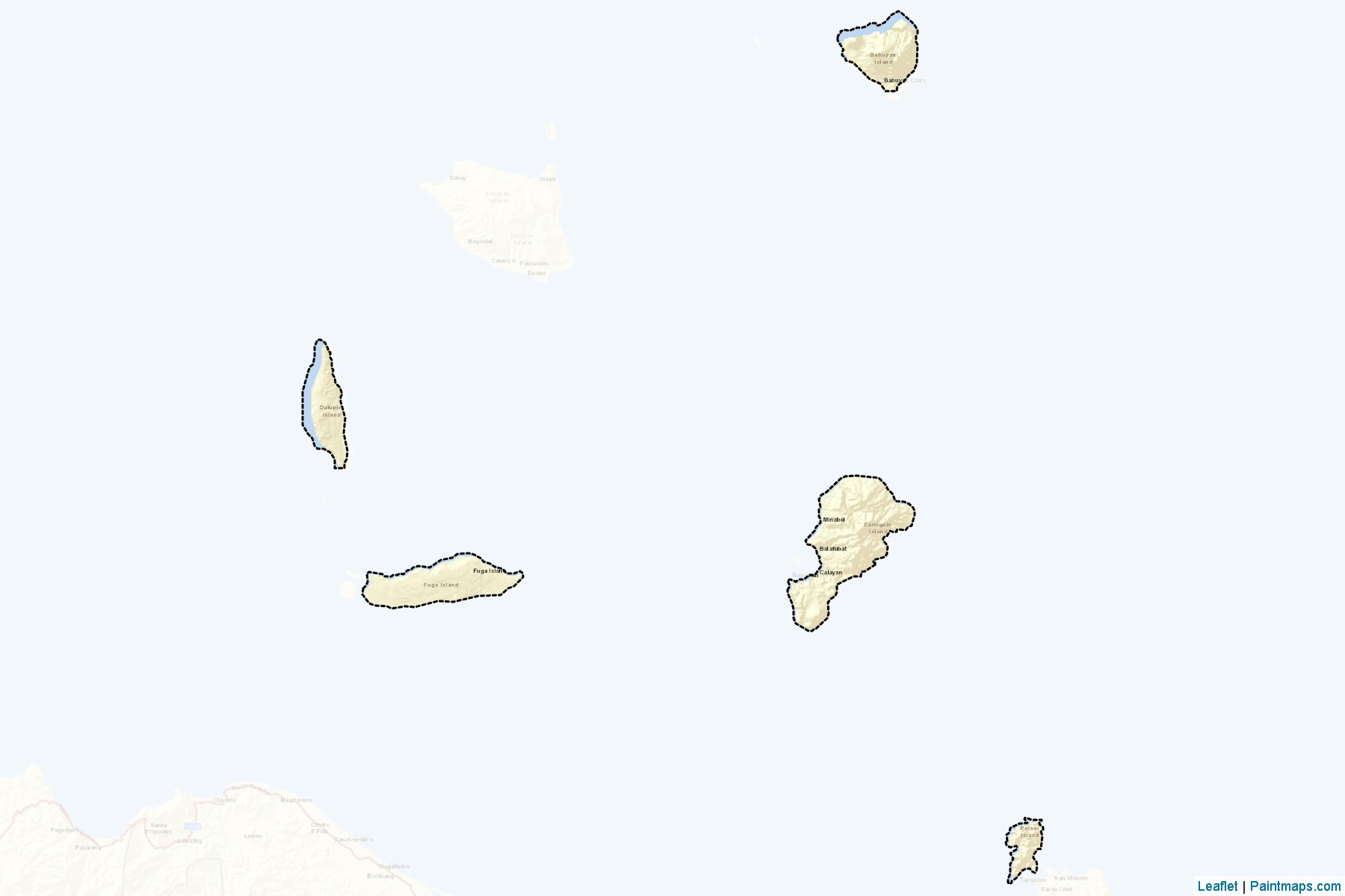 Muestras de recorte de mapas Calayan (Cagayan)-2