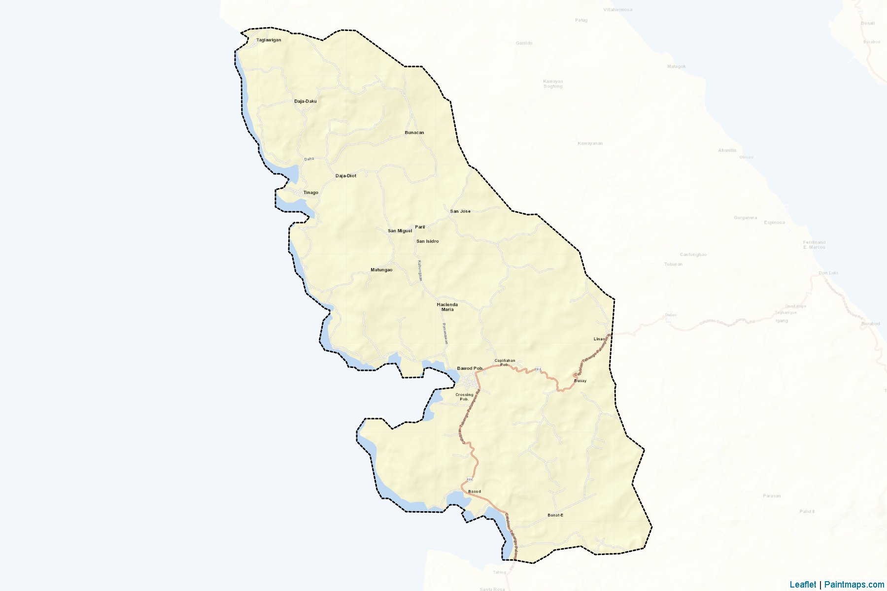 Muestras de recorte de mapas San Isidro (Leyte)-2