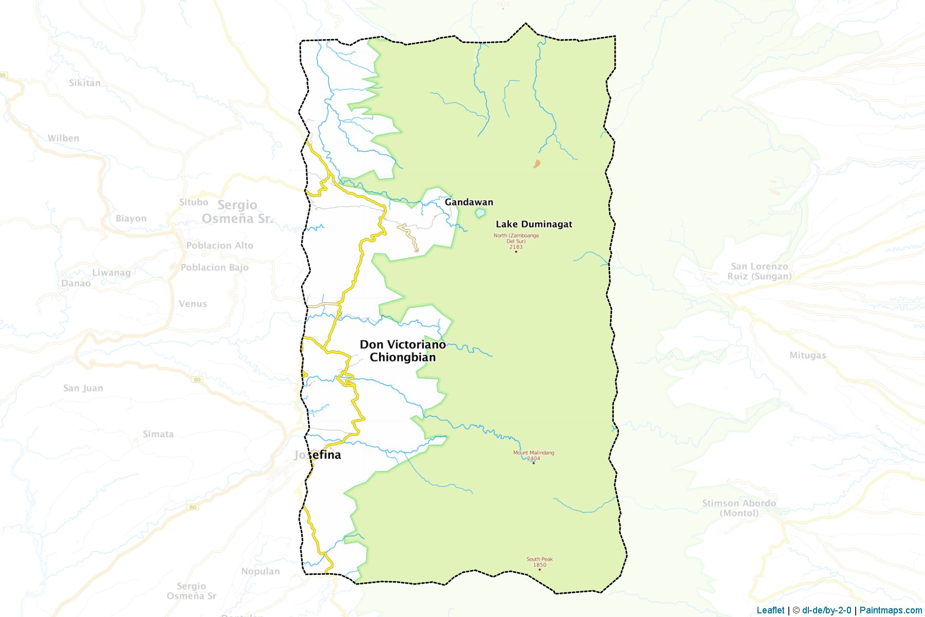 Muestras de recorte de mapas Don Victoriano (Misamis Occidental)-1