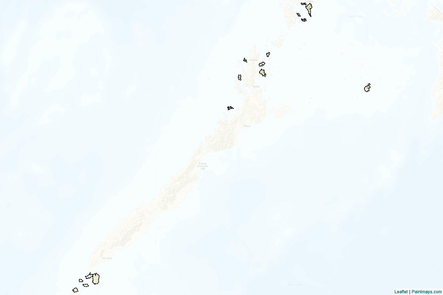 Muestras de recorte de mapas Balabac (Palawan)-2