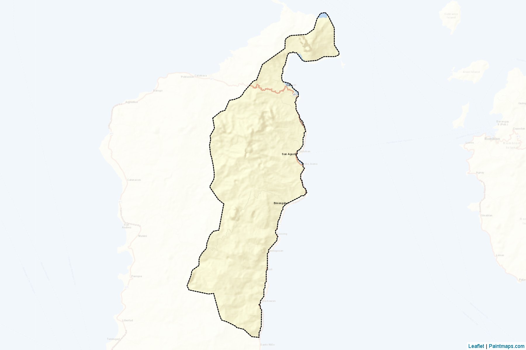 Muestras de recorte de mapas San Agustin (Romblon)-2