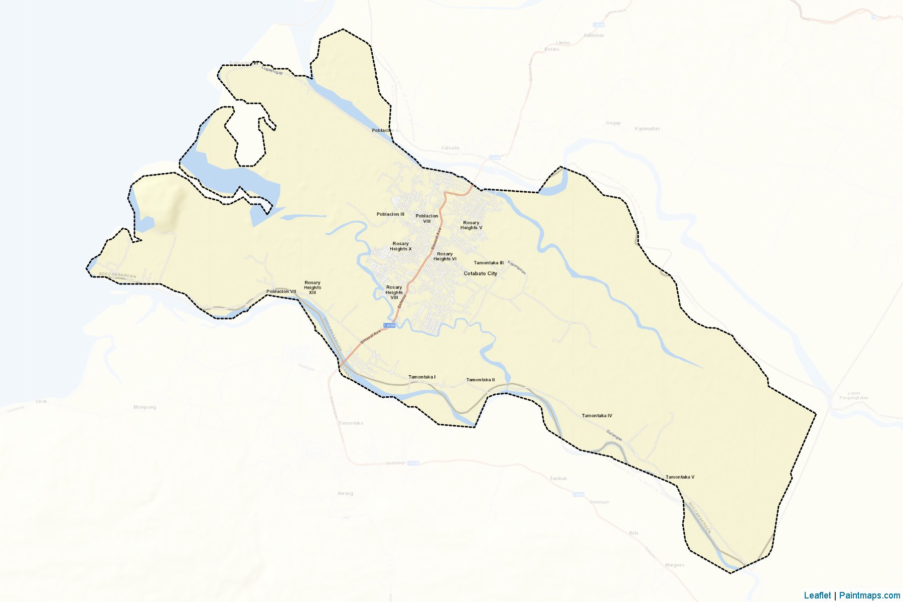 Cotabato City (Maguindanao) Map Cropping Samples-2