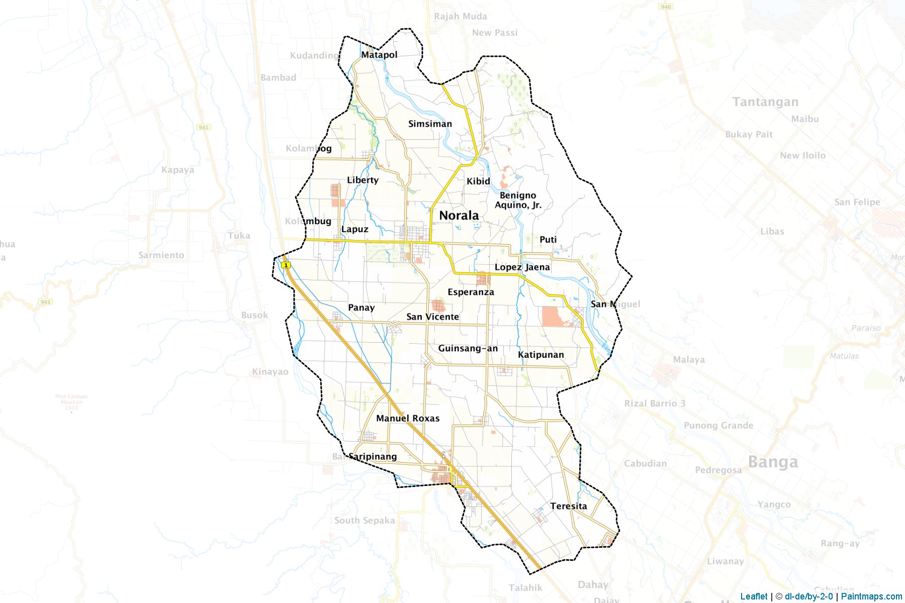 Norala (South Cotabato) Map Cropping Samples-1