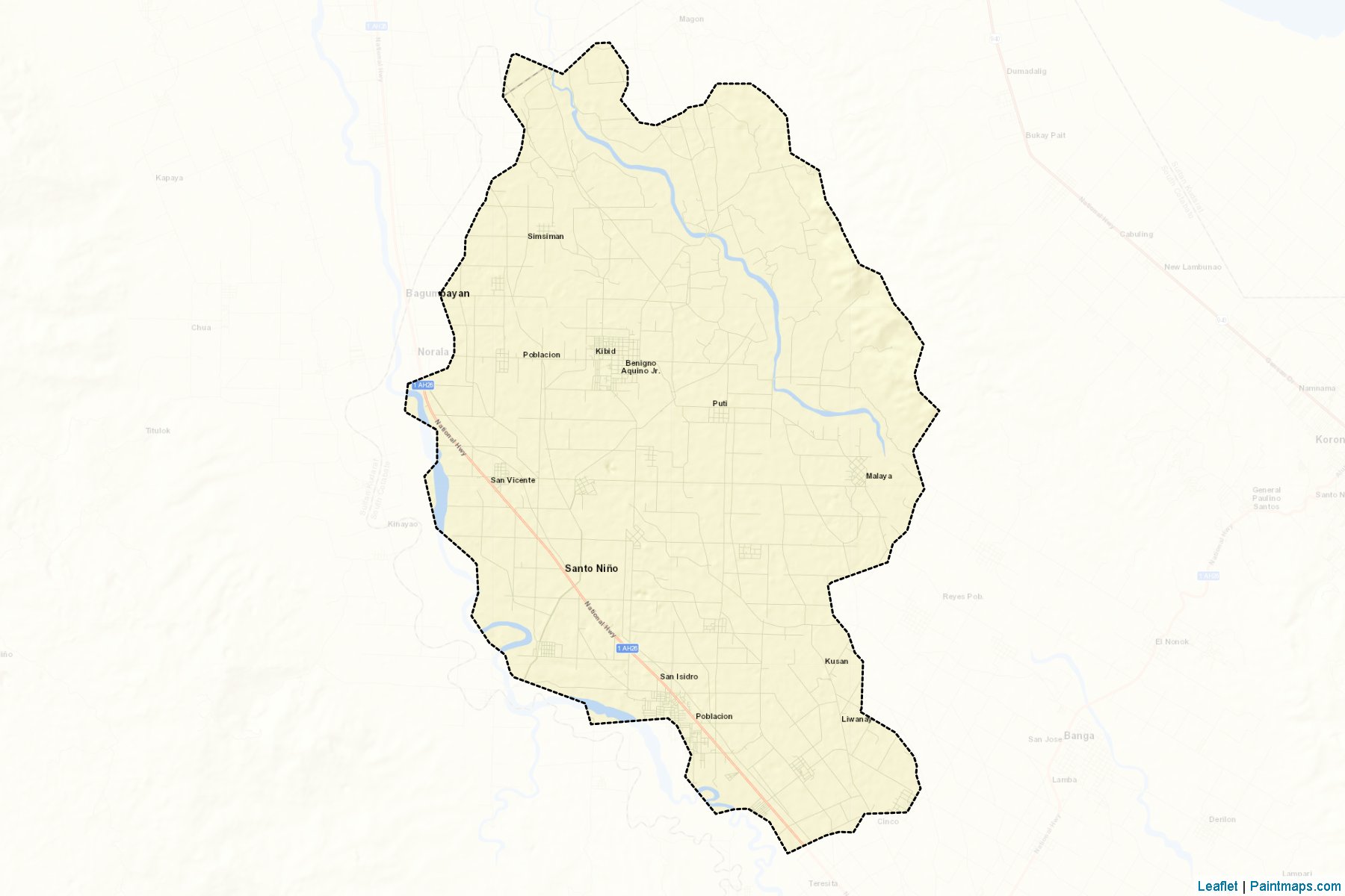 Norala (South Cotabato) Map Cropping Samples-2