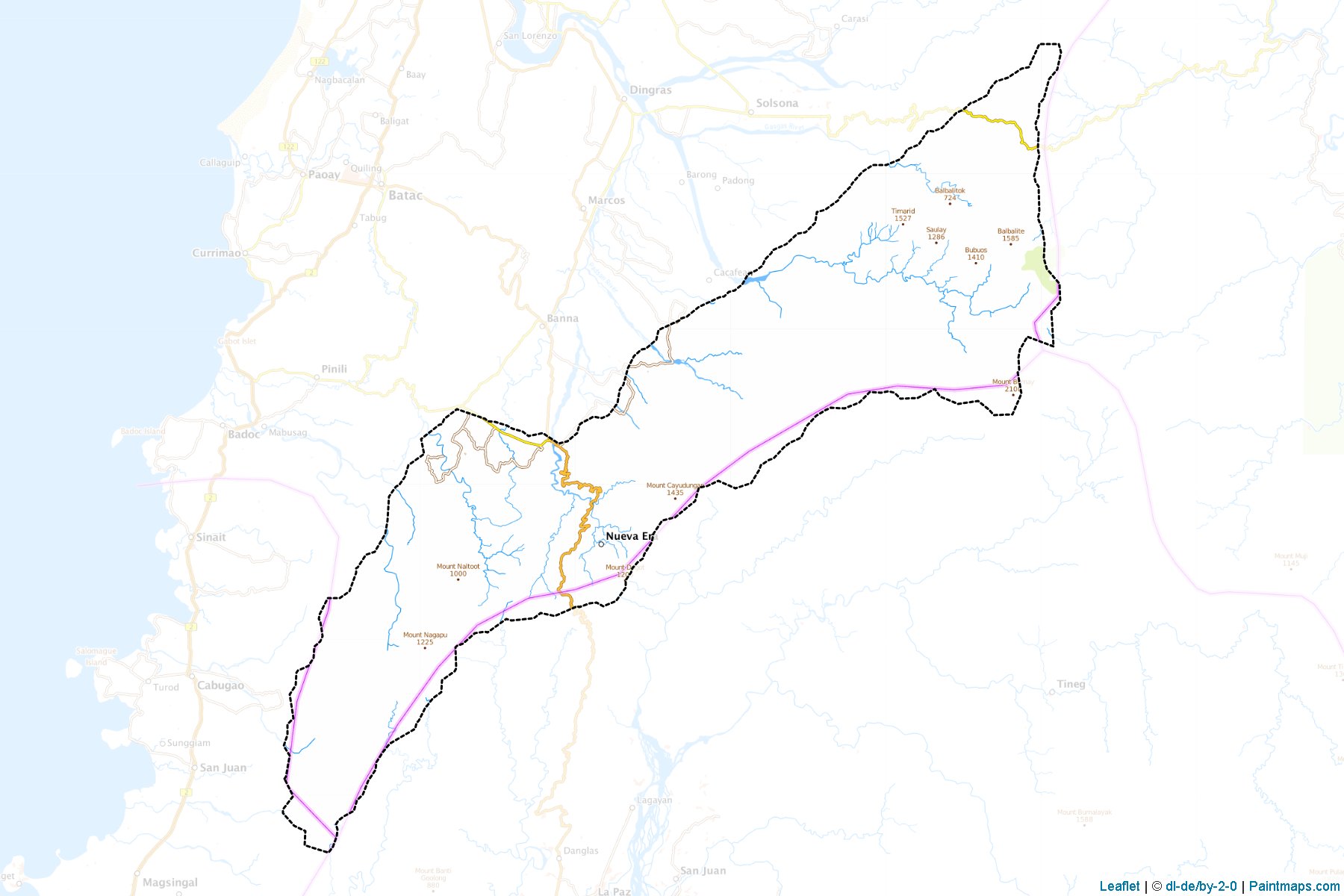 Nueva Era (Ilocos Norte) Haritası Örnekleri-1