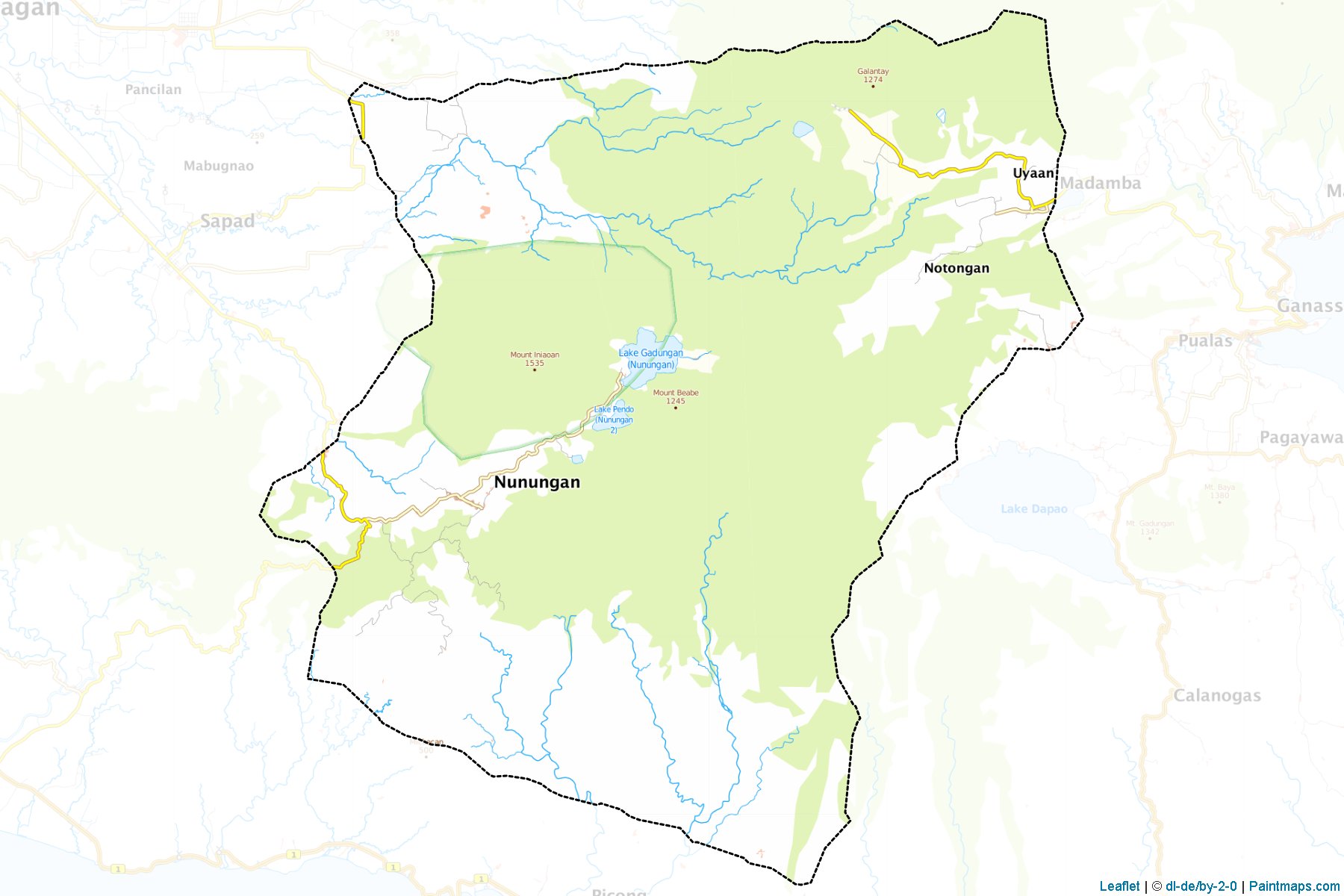 Nunungan (Lanao del Norte) Haritası Örnekleri-1