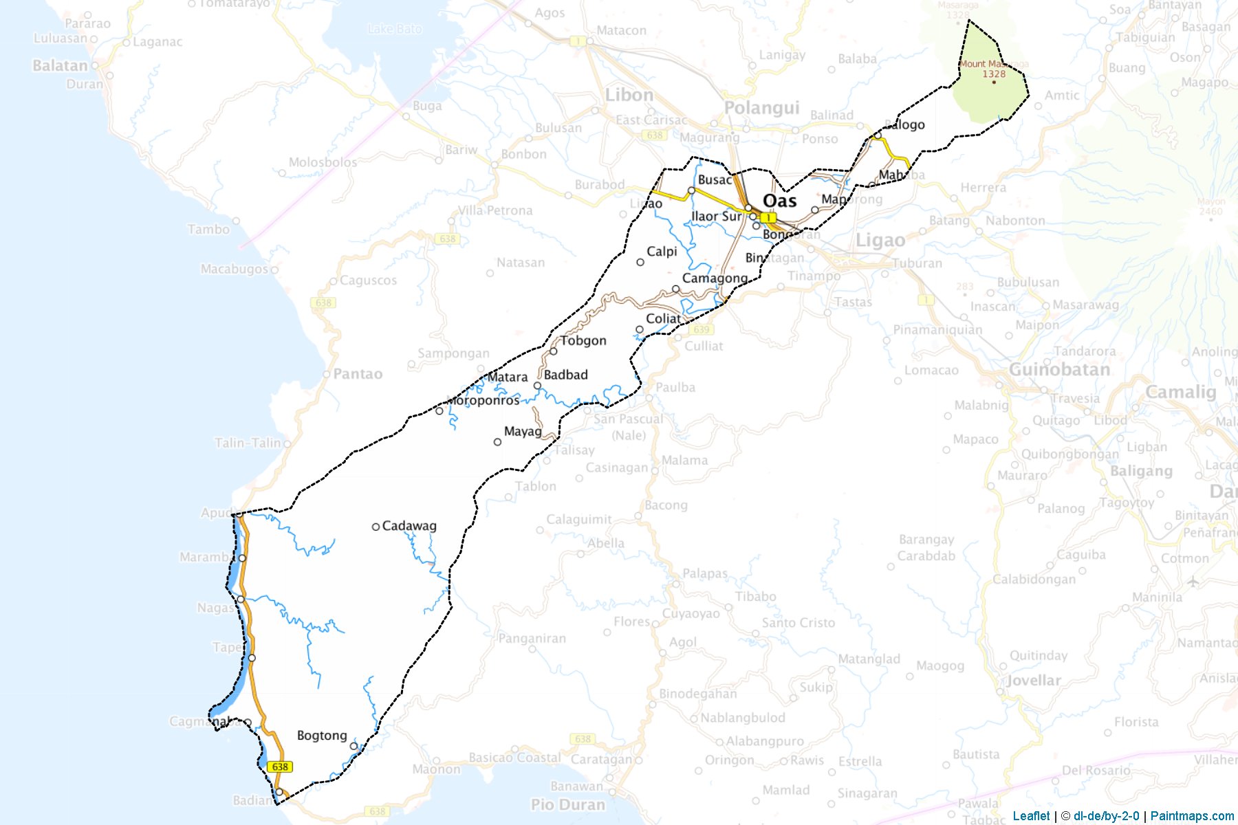 Oas (Albay) Map Cropping Samples-1