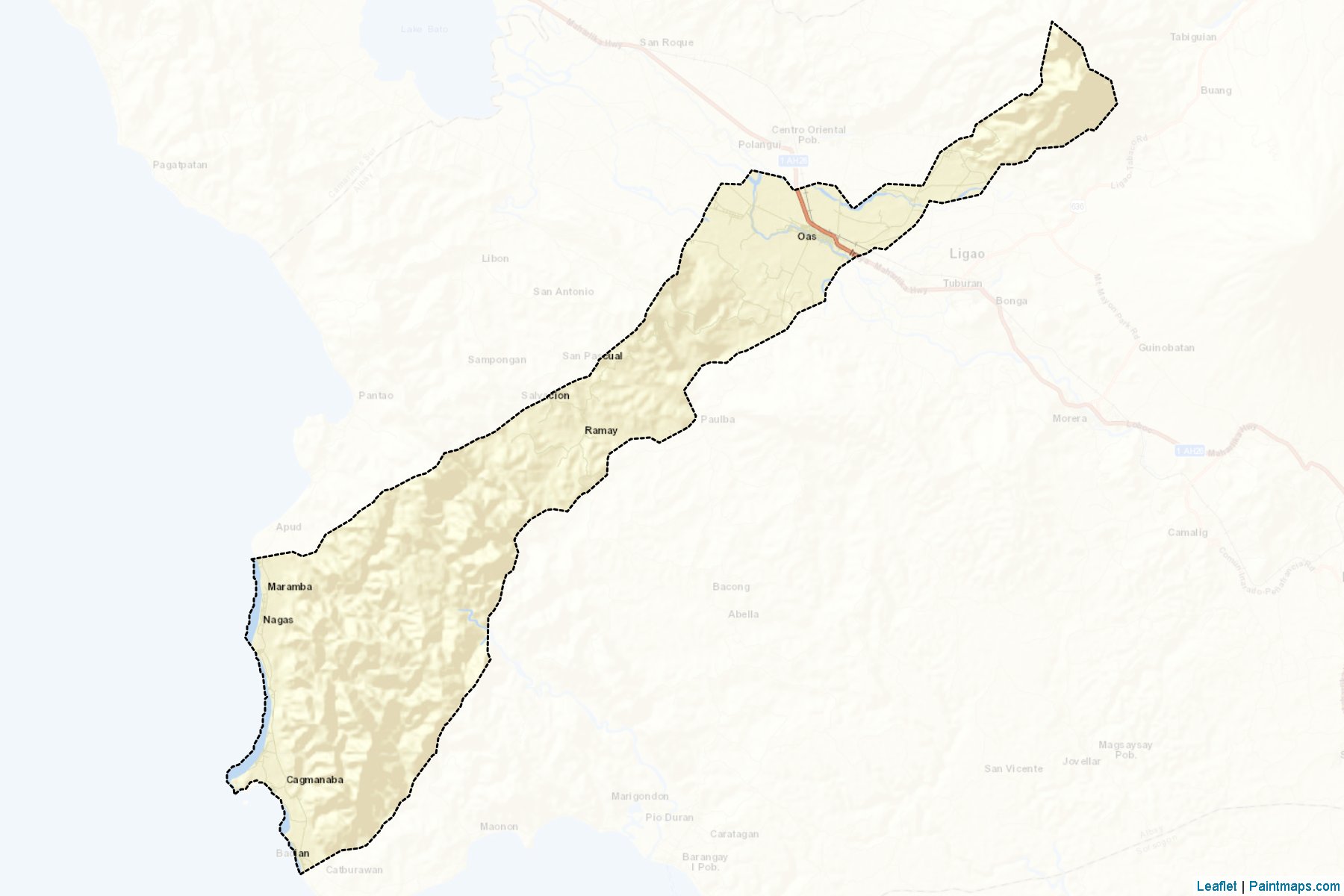 Oas (Albay) Map Cropping Samples-2