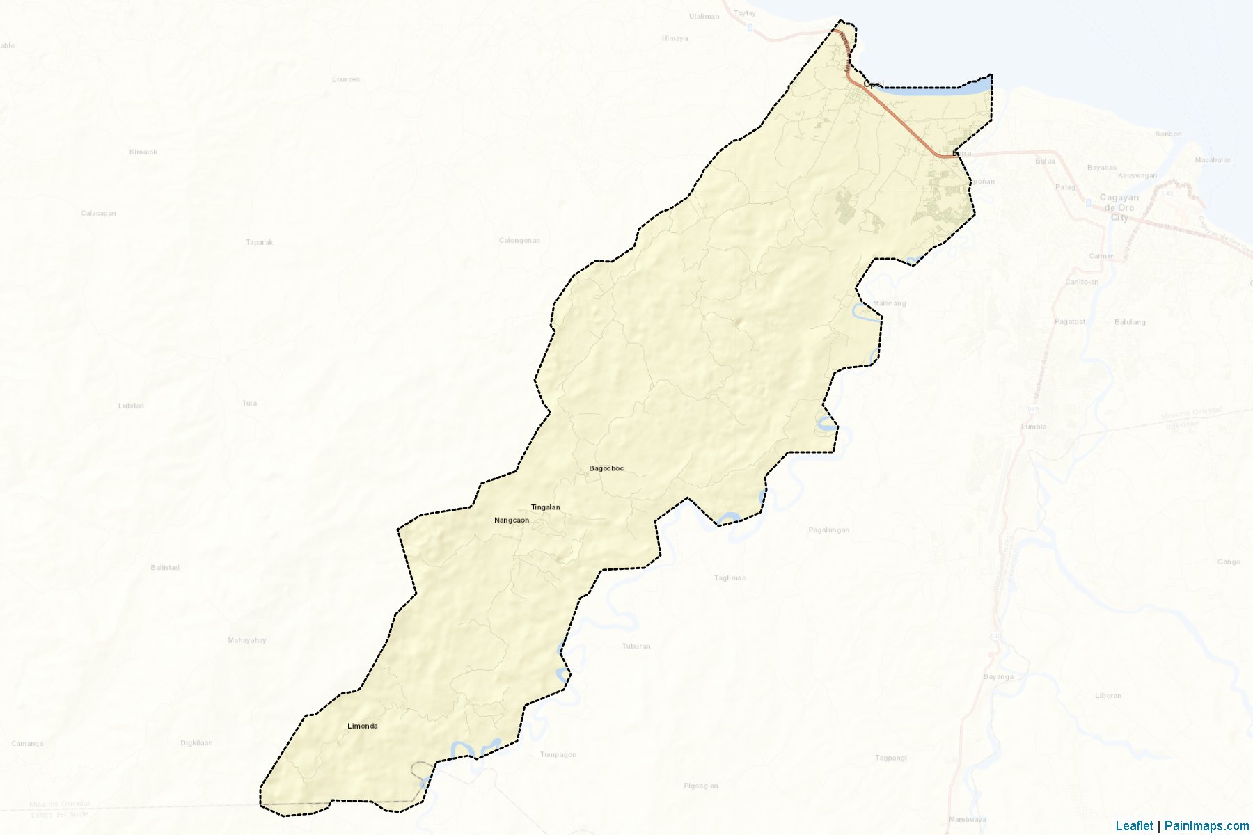 Muestras de recorte de mapas Opol (Misamis Oriental)-2