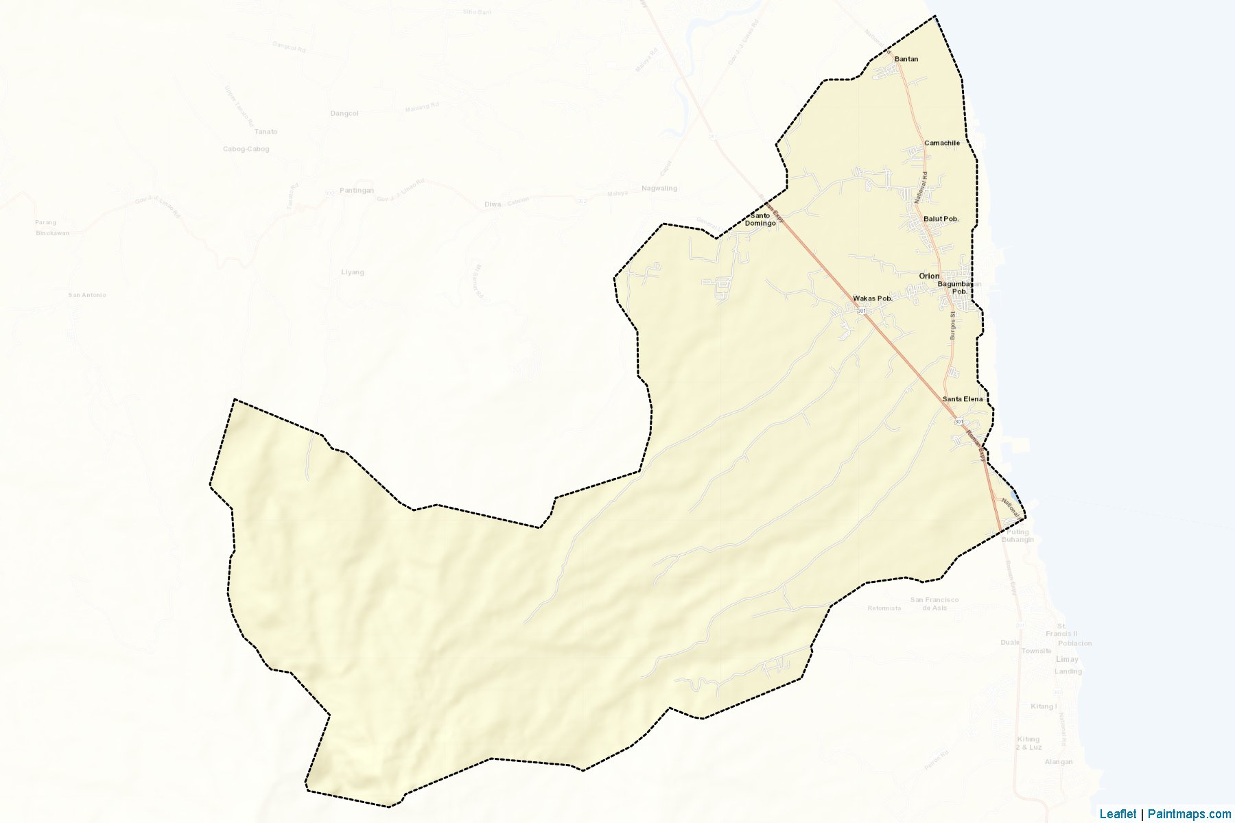 Muestras de recorte de mapas Orion (Bataan)-2