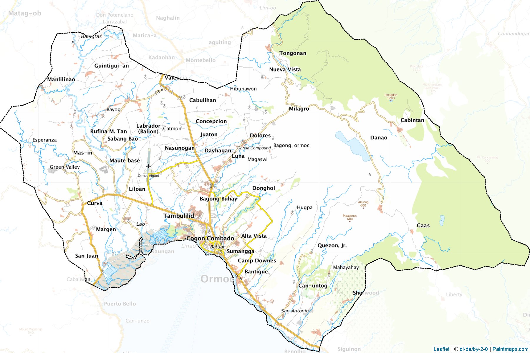 Ormoc City (Eastern Visayas) Map Cropping Samples-1