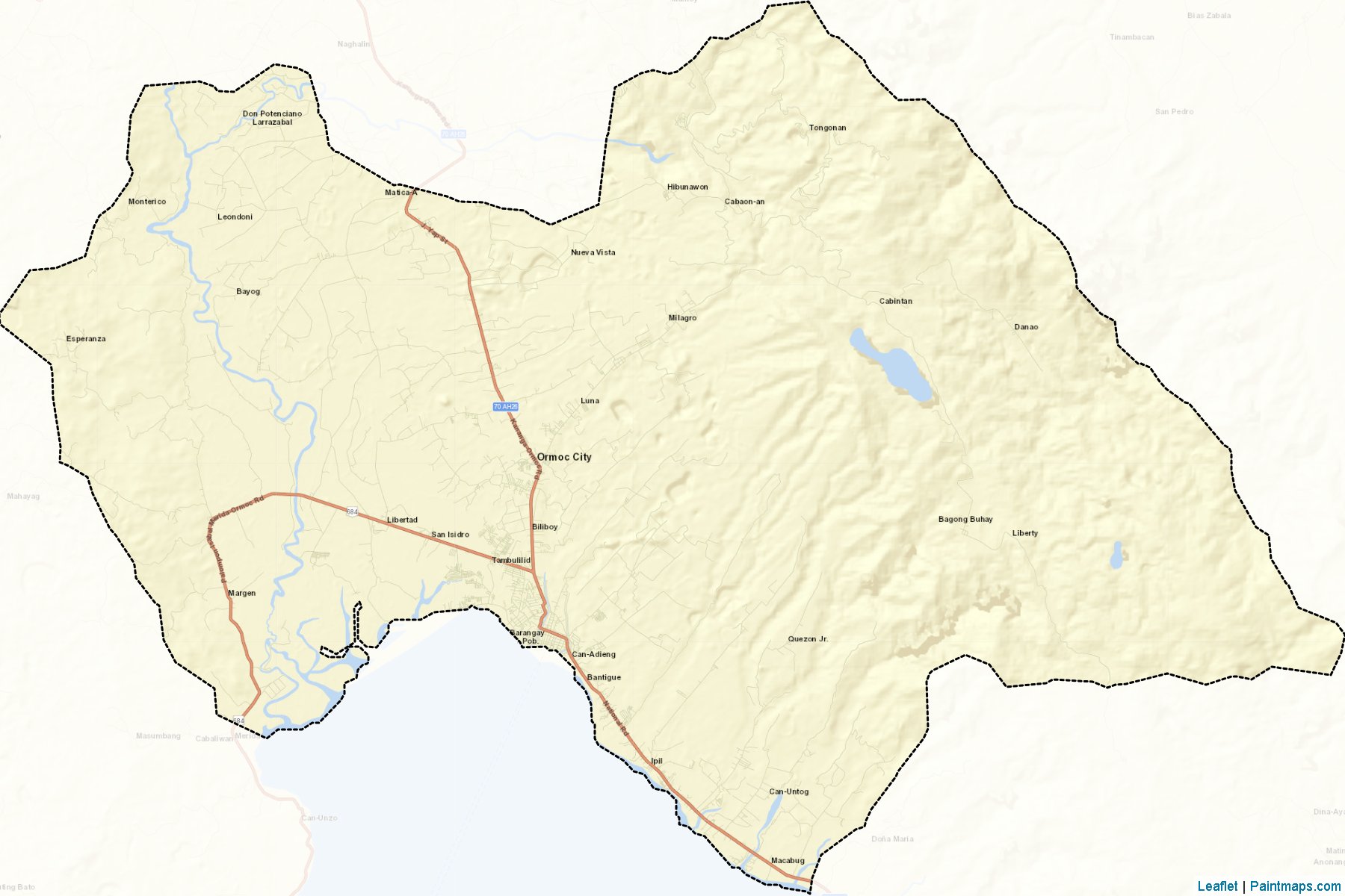 Ormoc City (Eastern Visayas) Map Cropping Samples-2