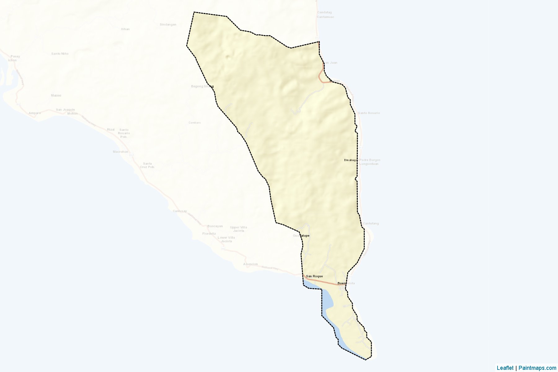 Padre Burgos (Southern Leyte) Map Cropping Samples-2