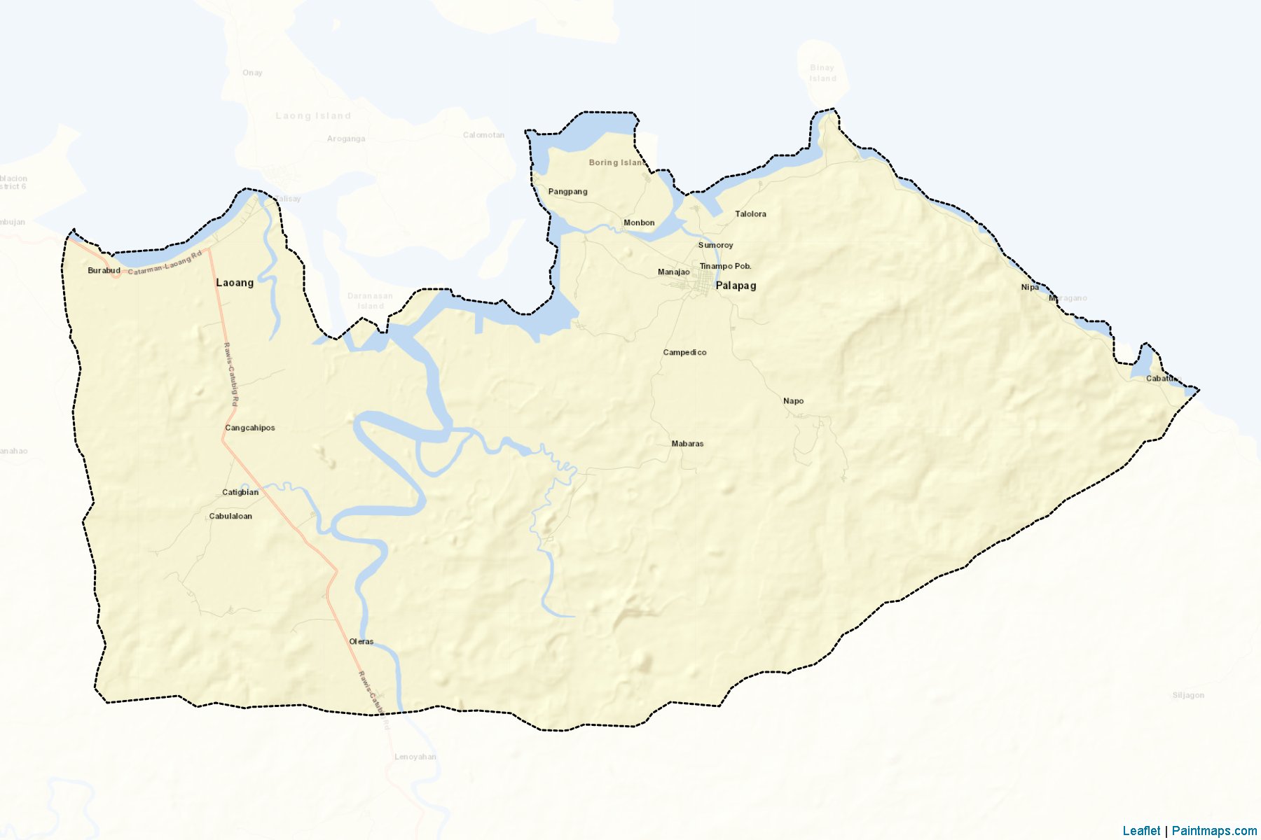 Muestras de recorte de mapas Palapag (Northern Samar)-2