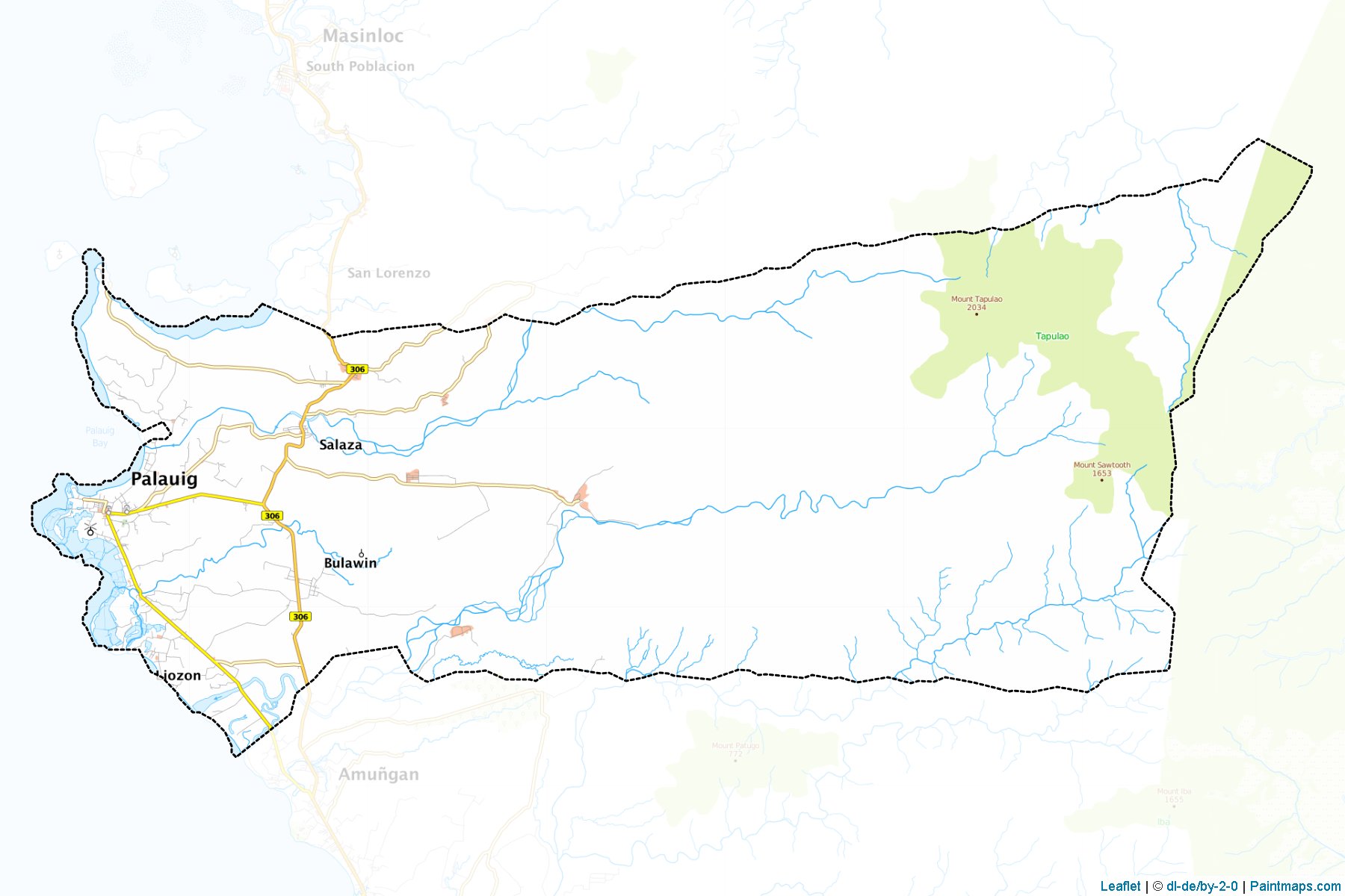 Palauig (Zambales) Map Cropping Samples-1